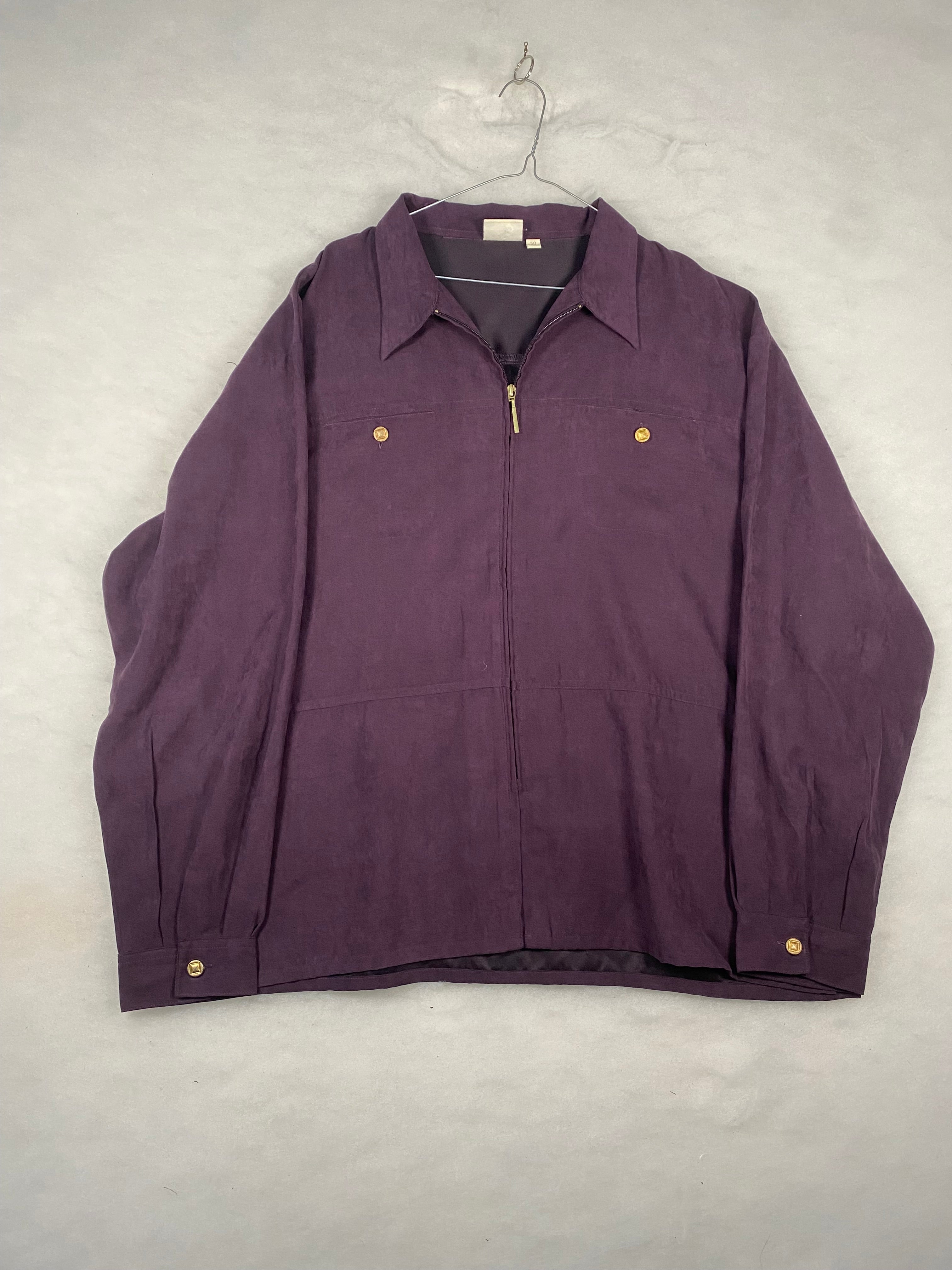 Giacca-camicia Newport viola - fronte