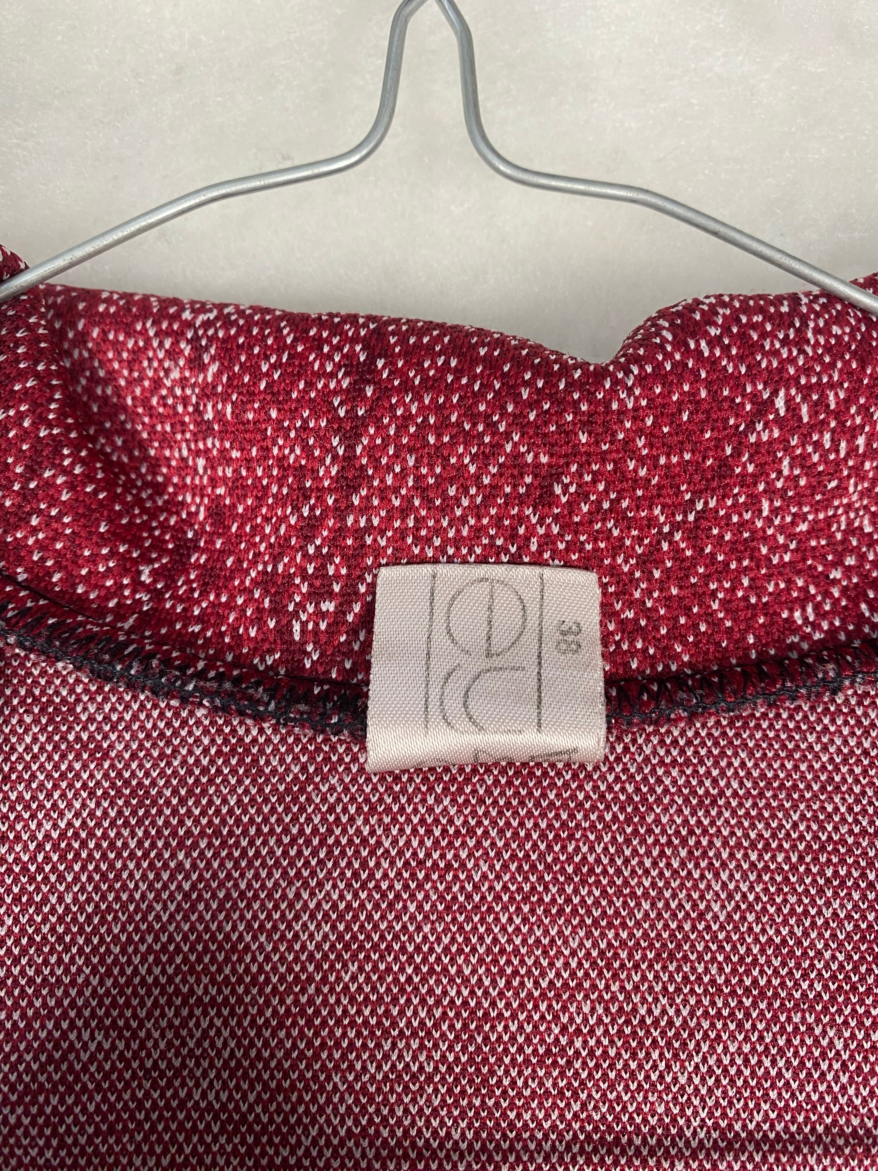 Maglia donna bordeaux screziata - tessuto