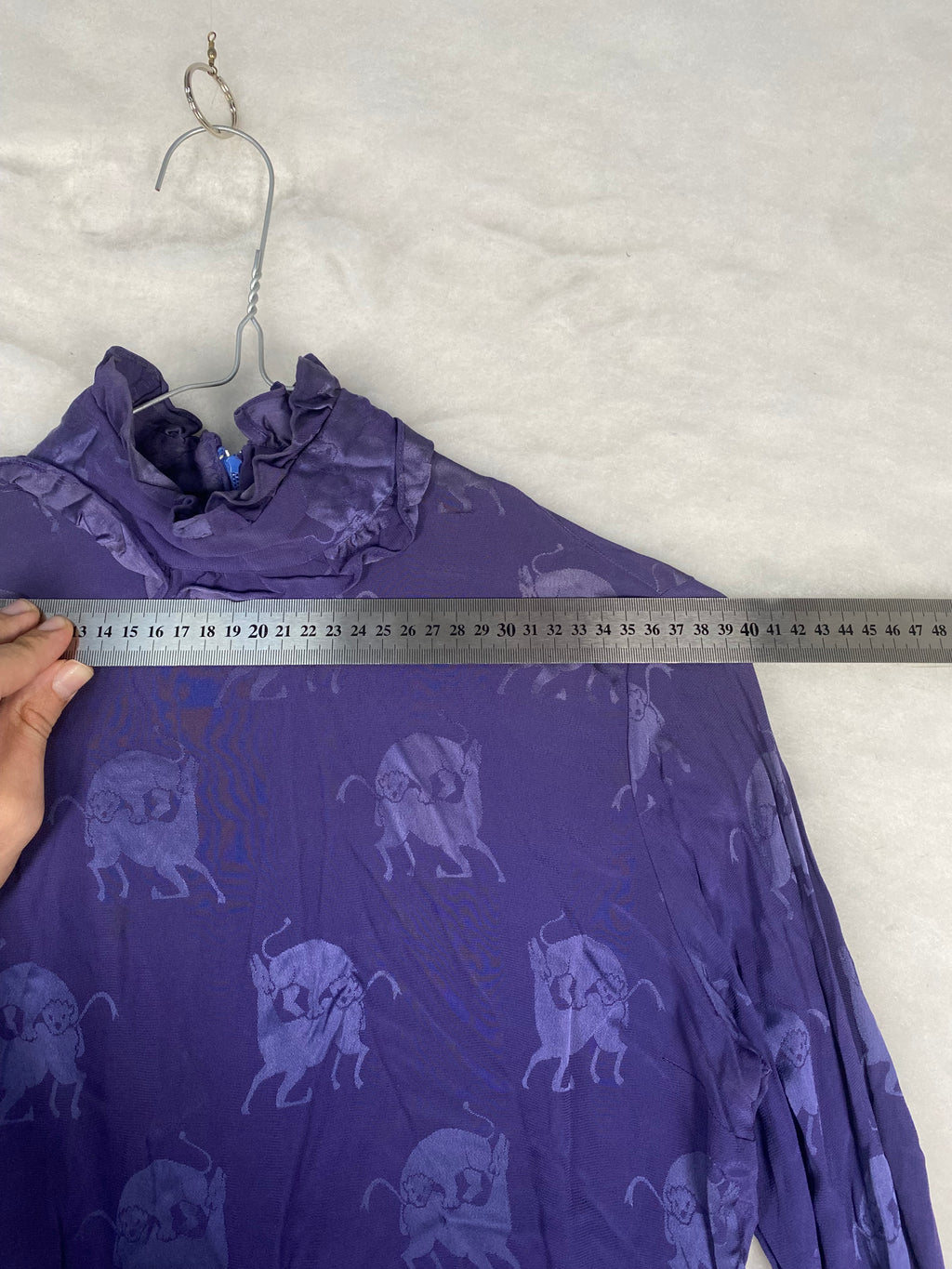 Maglia donna viola animalier - stampa