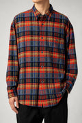 Camicia Wrangler flanella tartan indossata