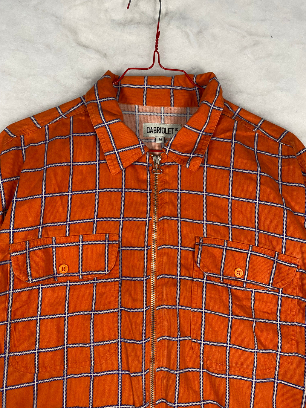 Giacca-camicia Cabriolet arancione - dettaglio