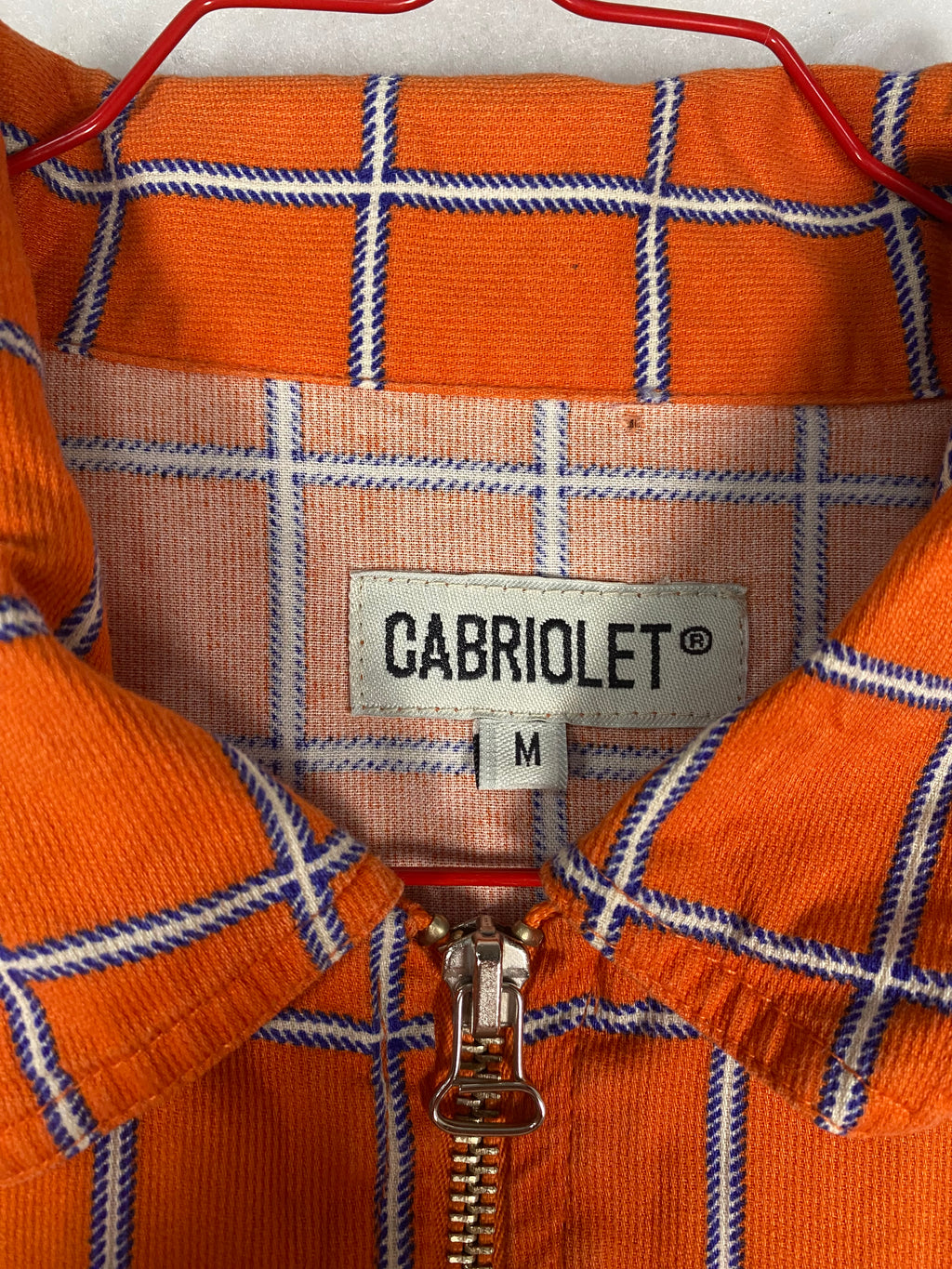 Giacca-camicia Cabriolet arancione - etichetta Cabriolet taglia M