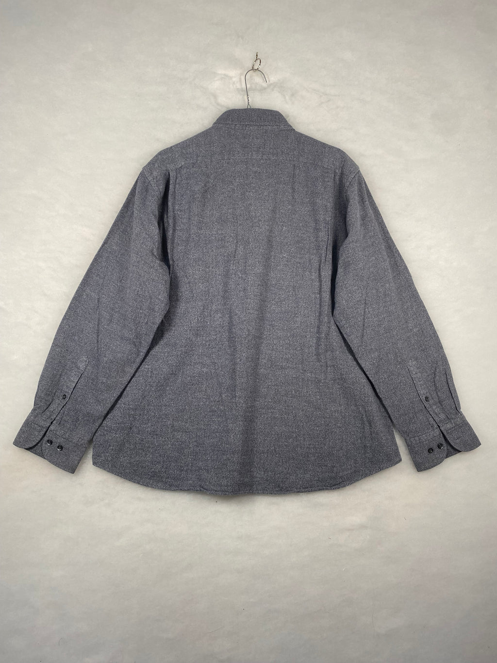 Camicia ICAM flanella grigia - vista piatta