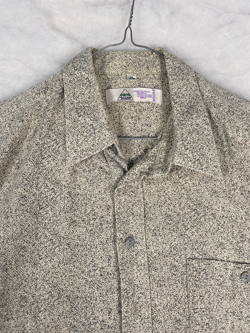 Camicia uomo beige sale e pepe - dettaglio