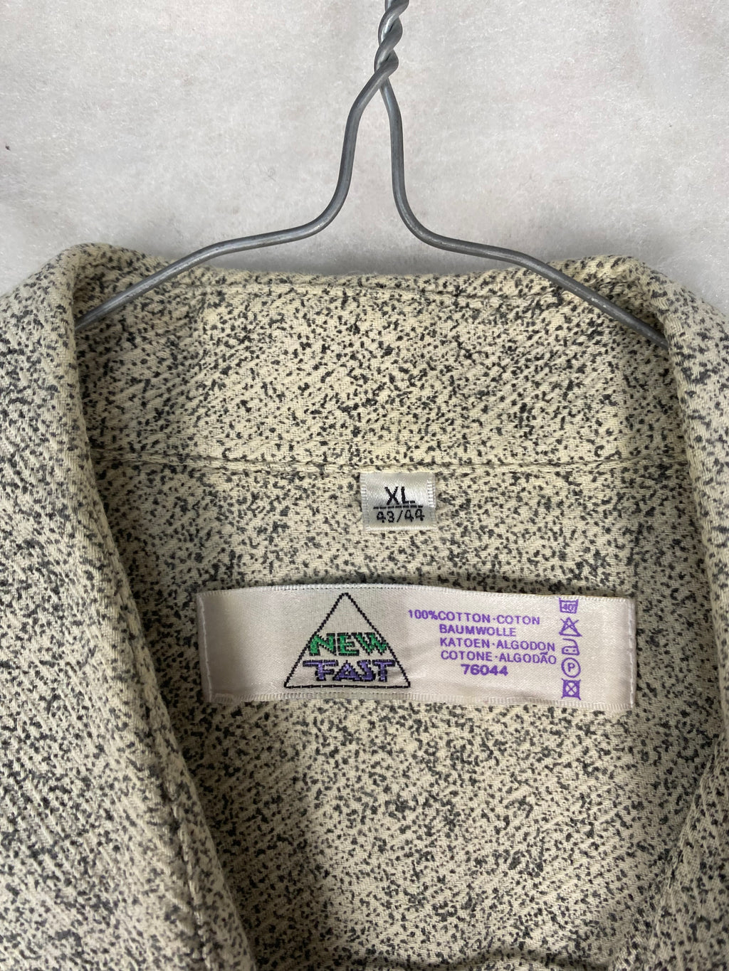 Camicia uomo beige sale e pepe - tessuto