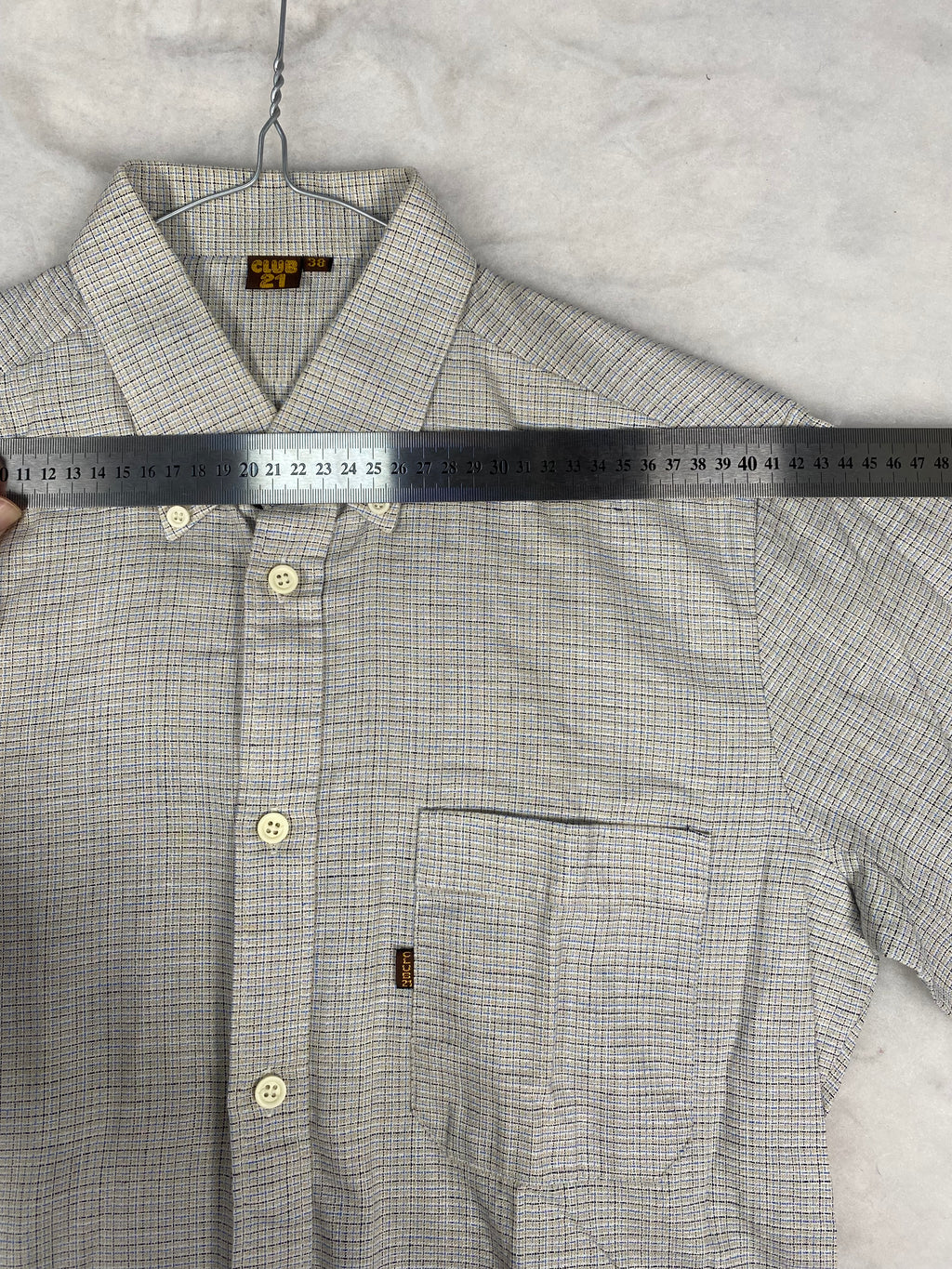 Camicia uomo Club 21 etichetta taglia