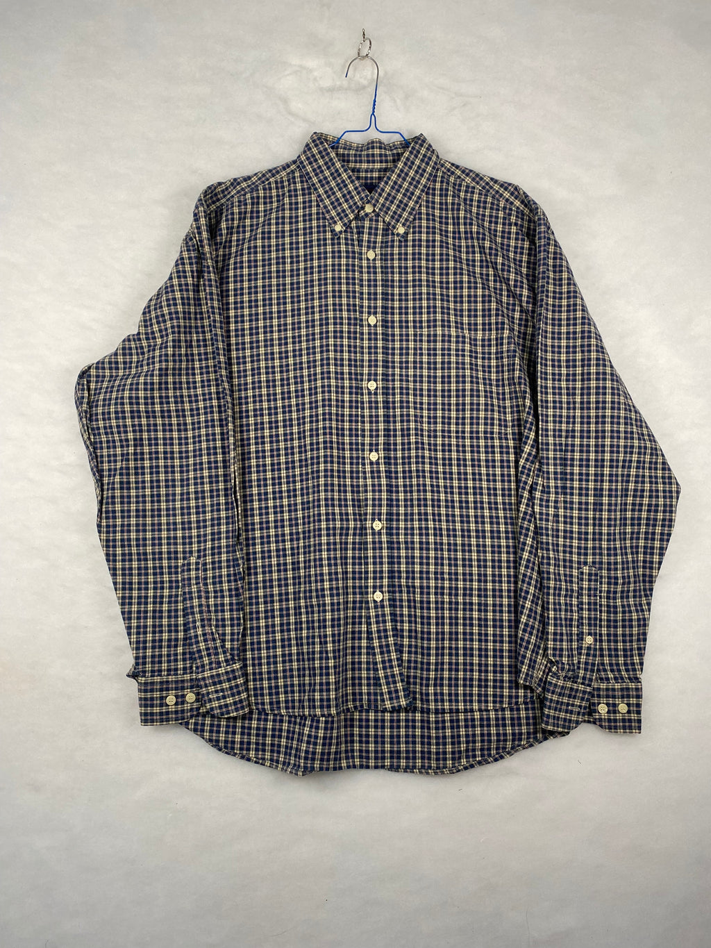 Camicia uomo J.C. Twidd tartan blu fronte