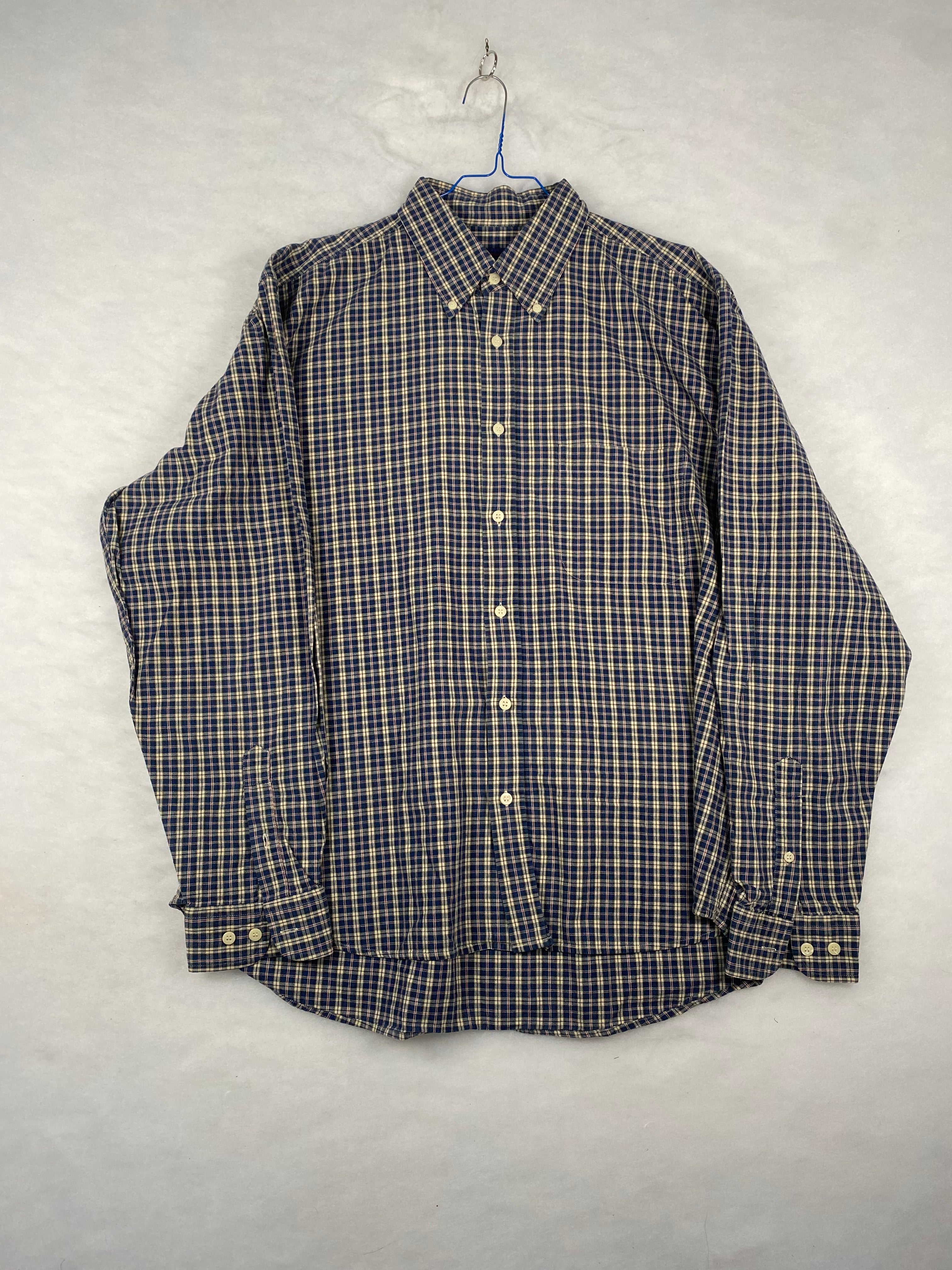 Camicia uomo J.C. Twidd tartan blu fronte
