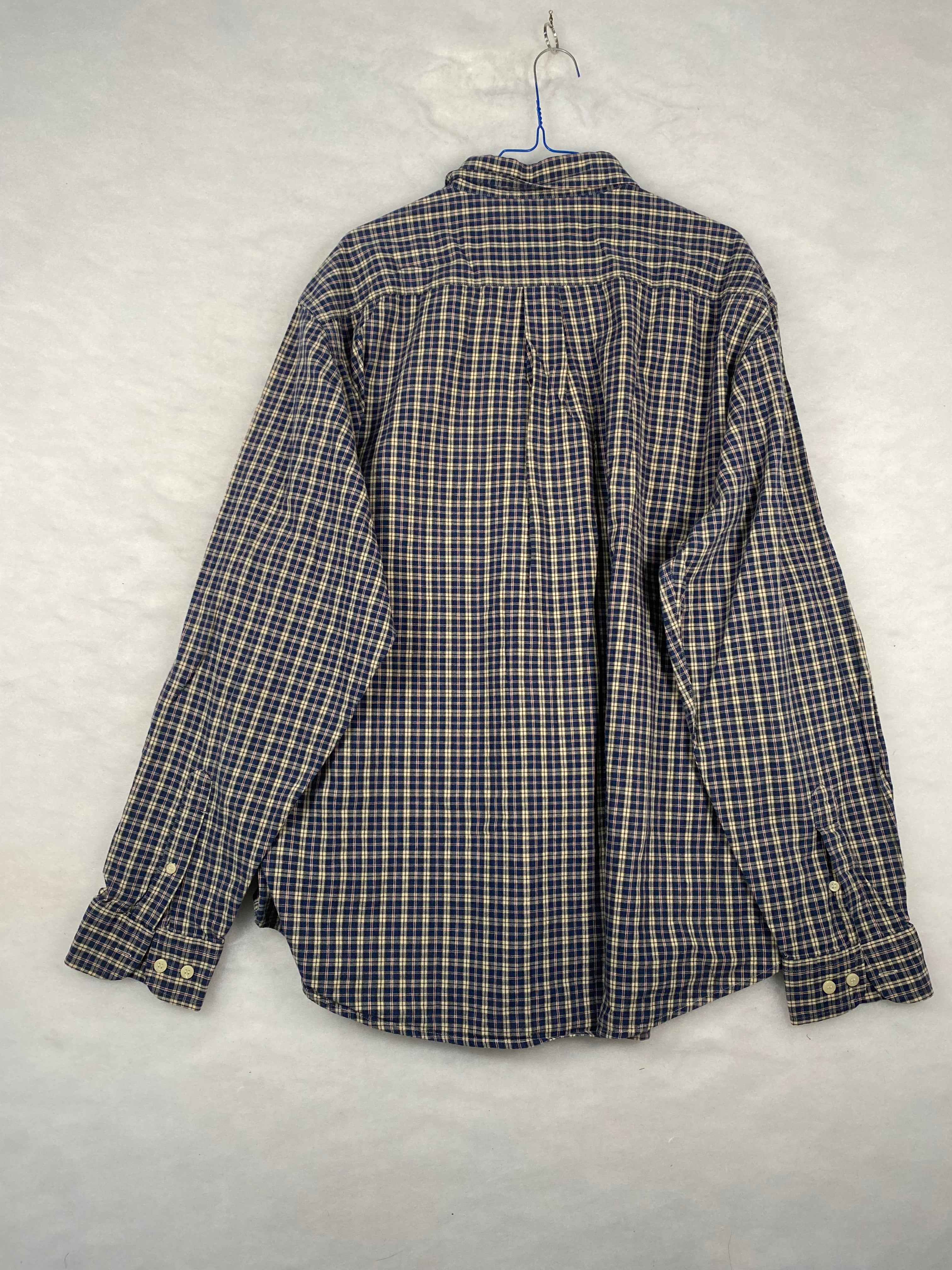 Camicia uomo J.C. Twidd tartan blu retro