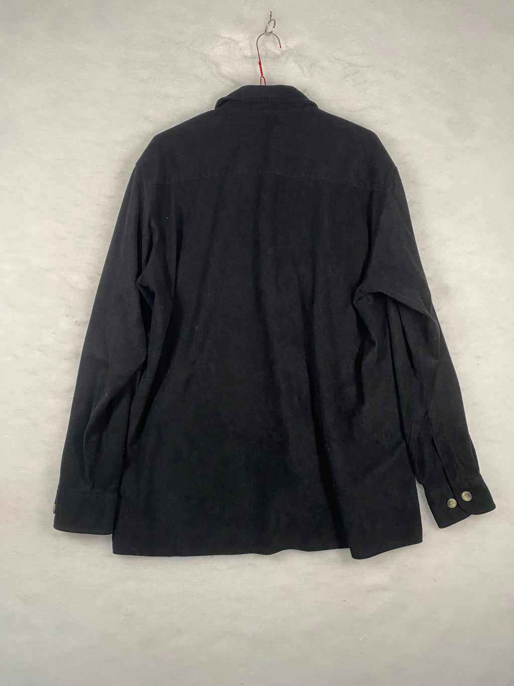 Camicia overshirt uomo nera retro