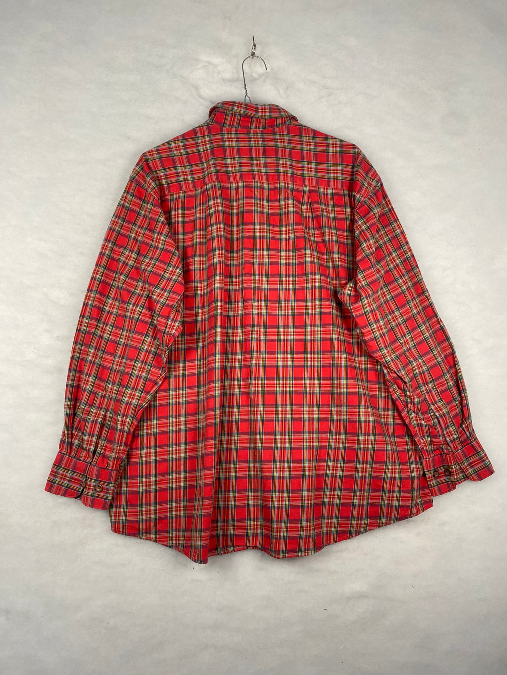 Camicia Ballo uomo tartan rosso retro