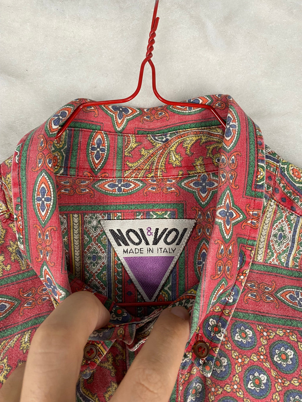 Camicia Noi & Voi dettaglio fantasia
