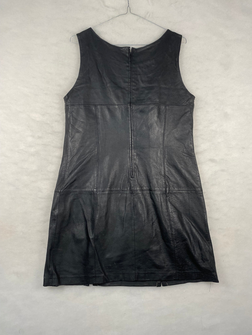 Abito GB Pedrini donna pelle nera retro
