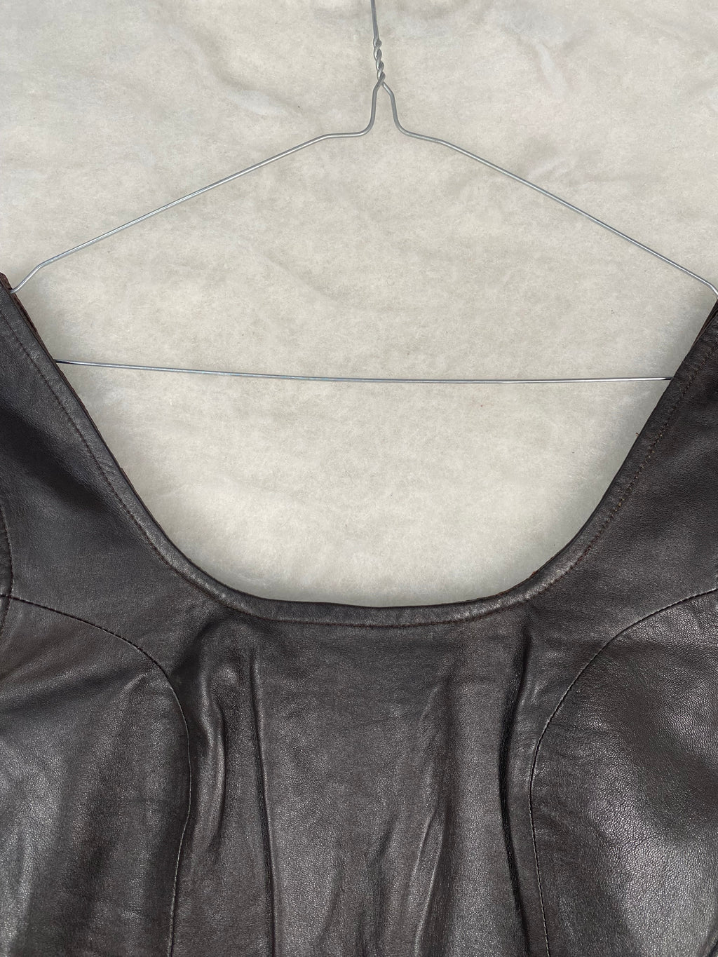Abito vintage donna pelle dettaglio