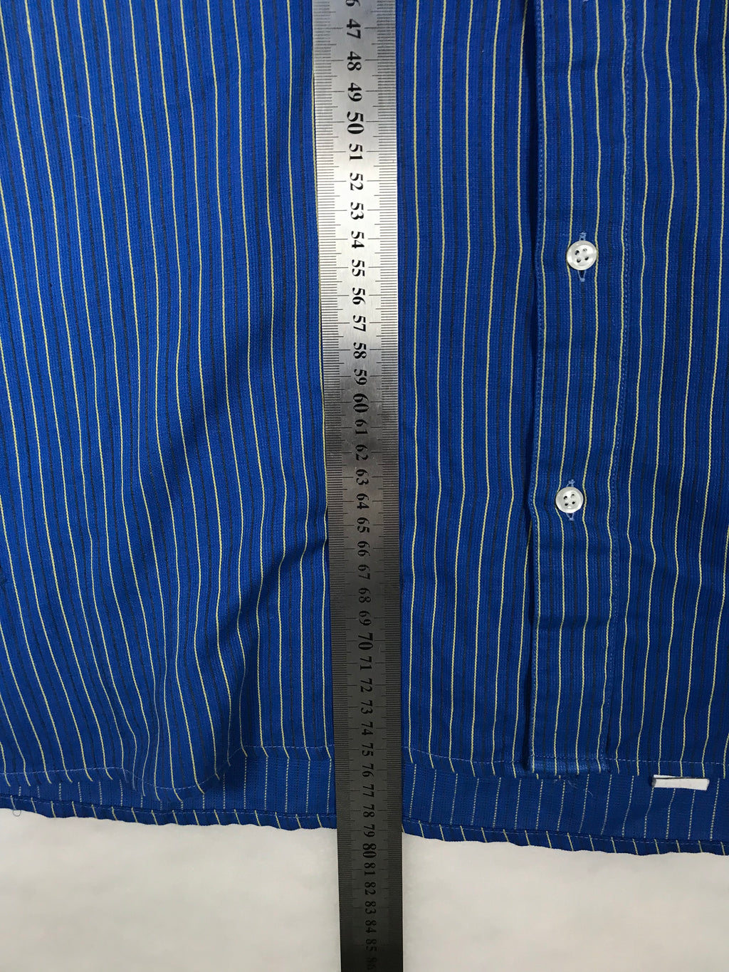 Camicia Vintage Uomo a Righe Blu