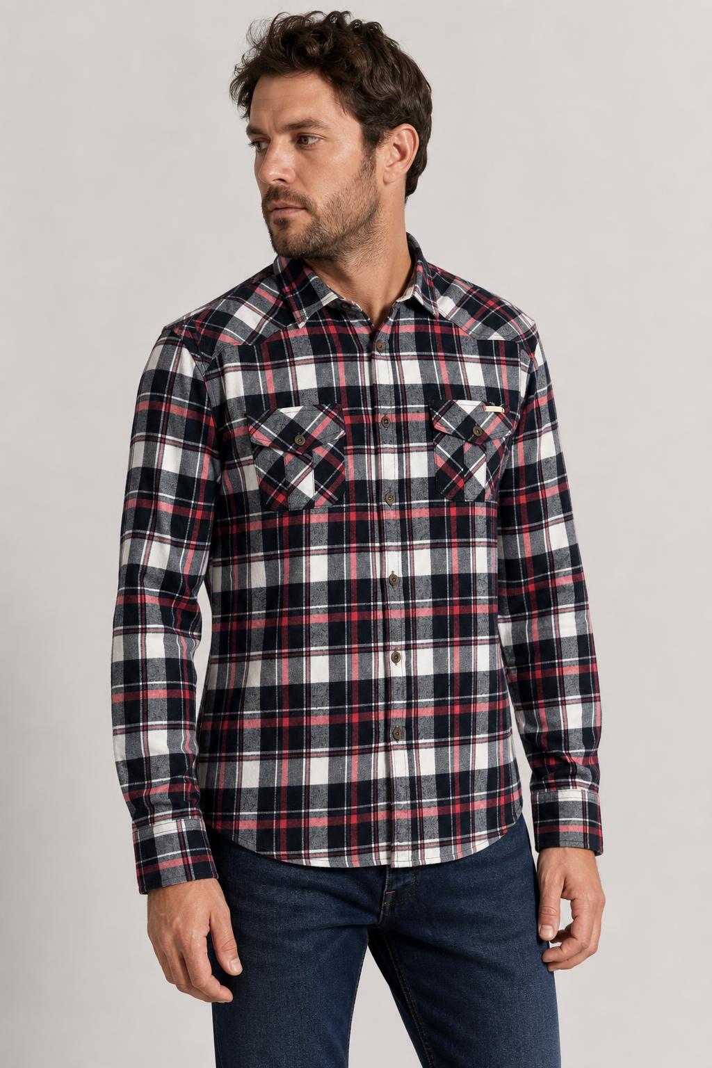 Camicia In My Hood Uomo in Flanella a Quadri Tartan