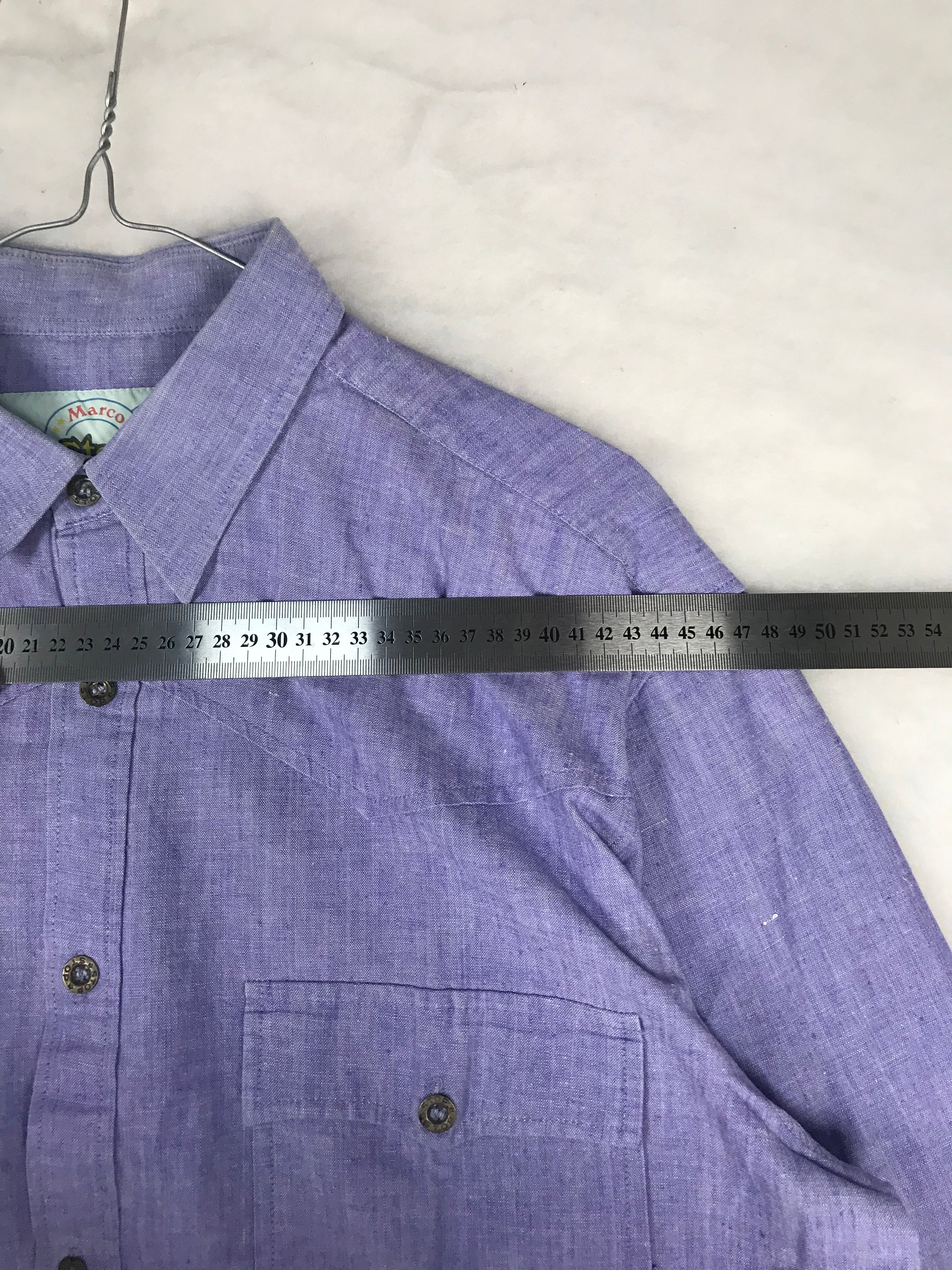 Camicia Vintage Uomo in Chambray Lilla