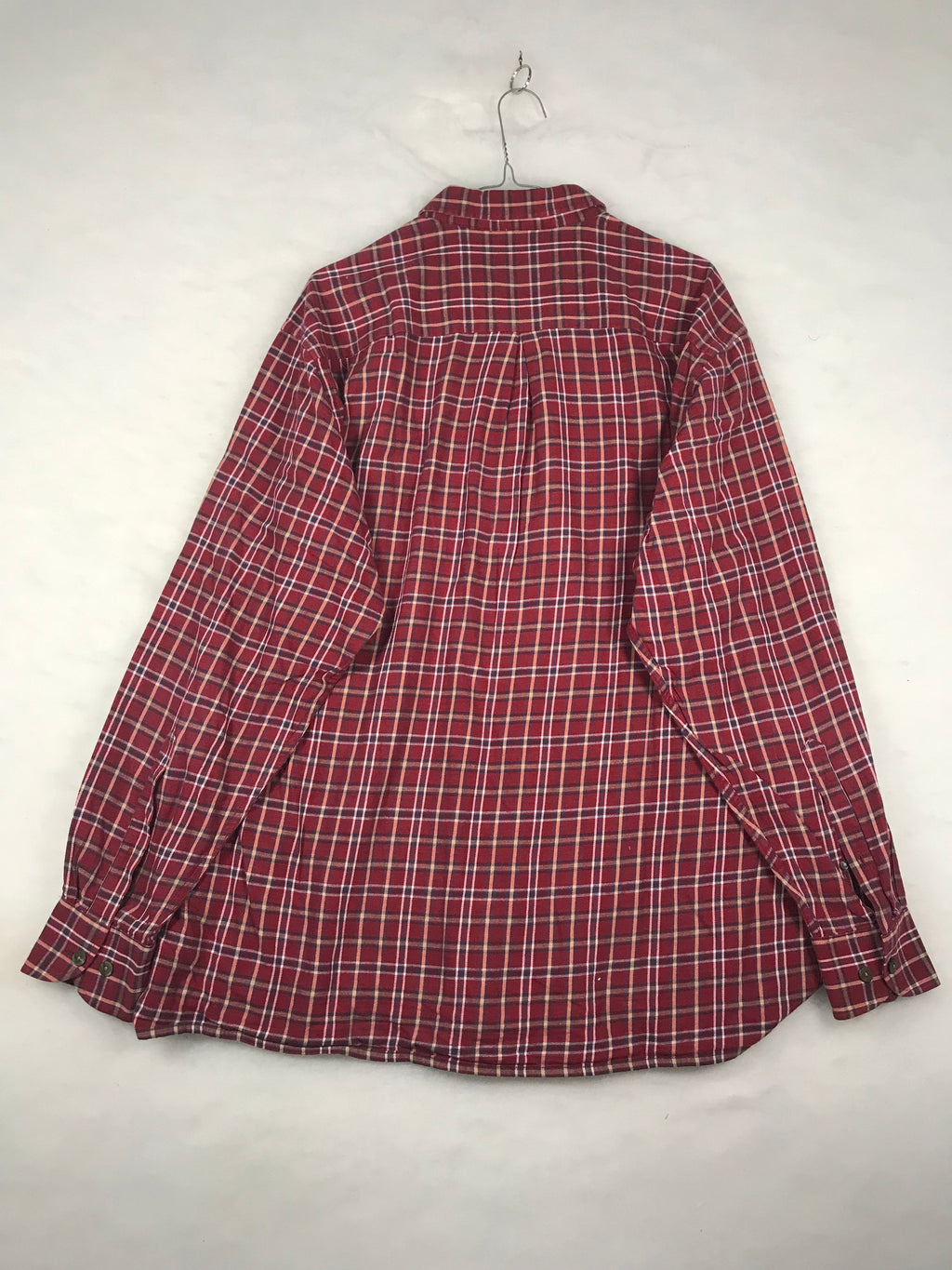 Camicia Vintage Uomo a Quadri Bordeaux