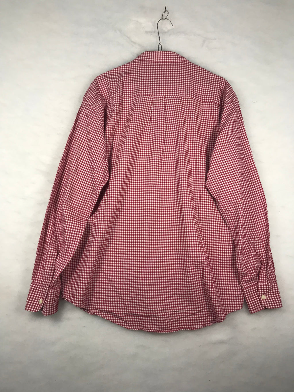 Camicia Vintage Uomo Vichy Rosso