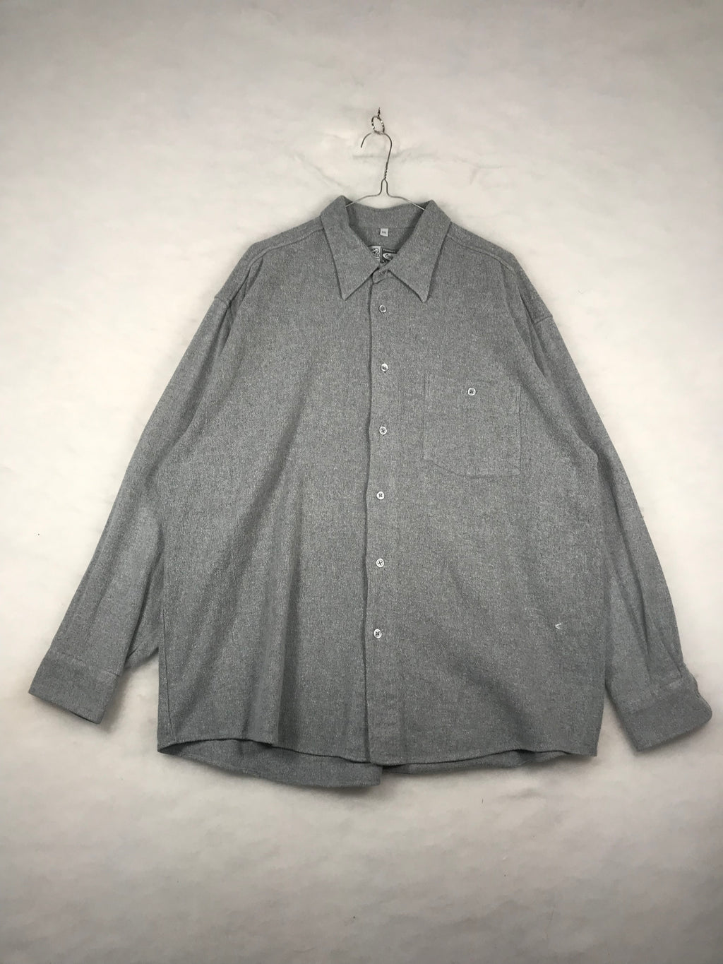 Camicia Vintage Donna Grigia Oversize