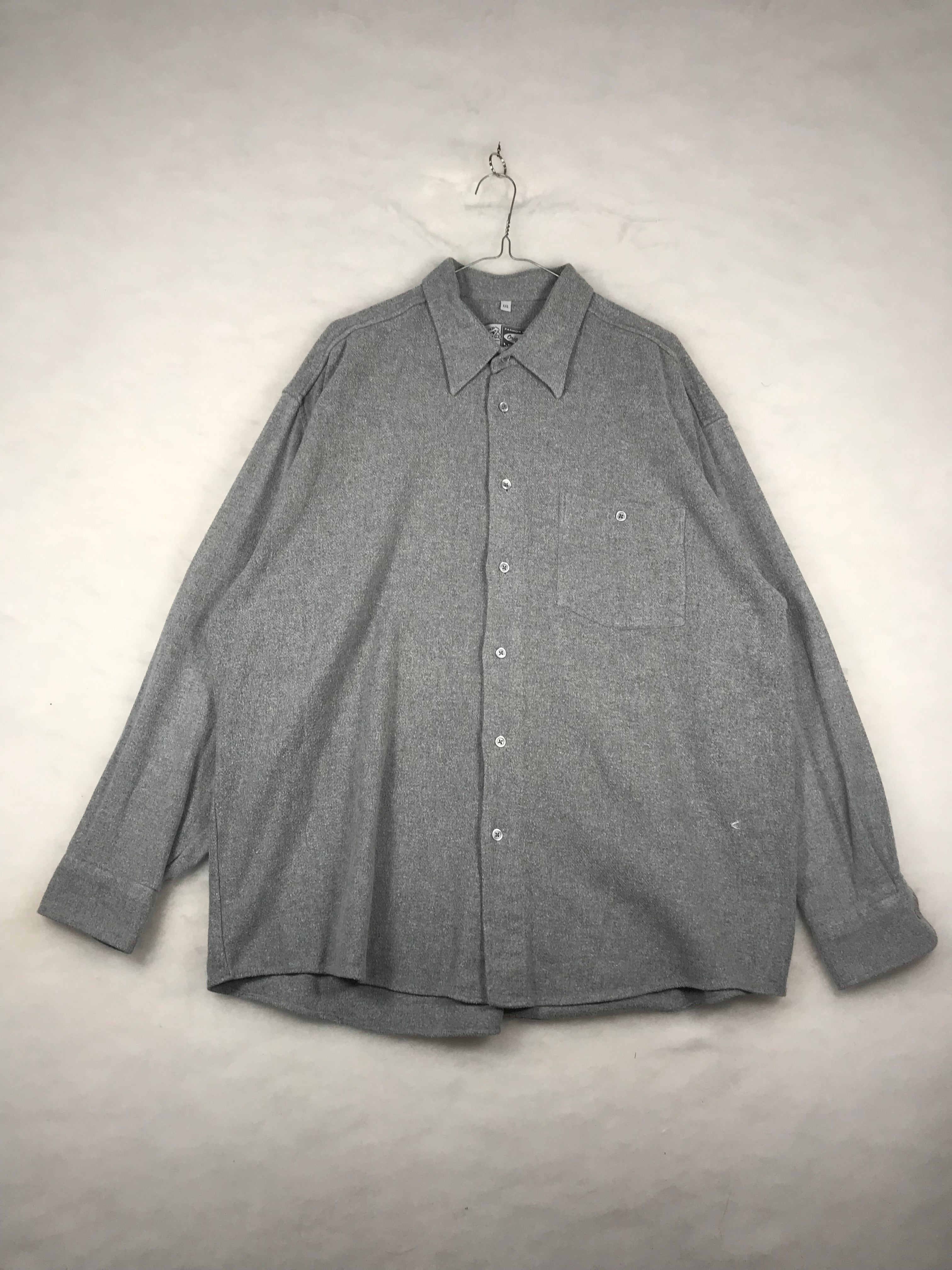 Camicia Vintage Donna Grigia Oversize
