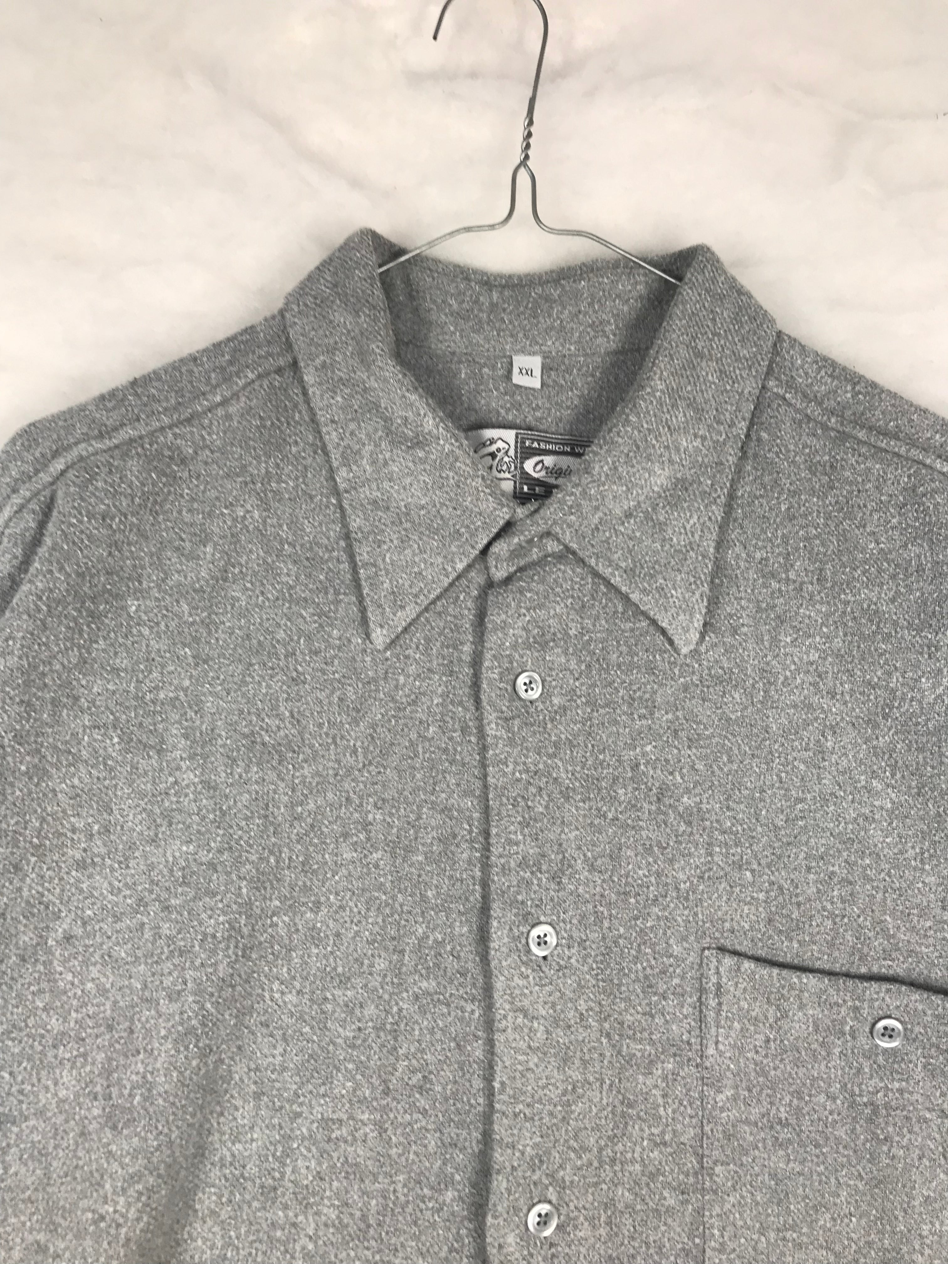 Camicia Vintage Donna Grigia Oversize