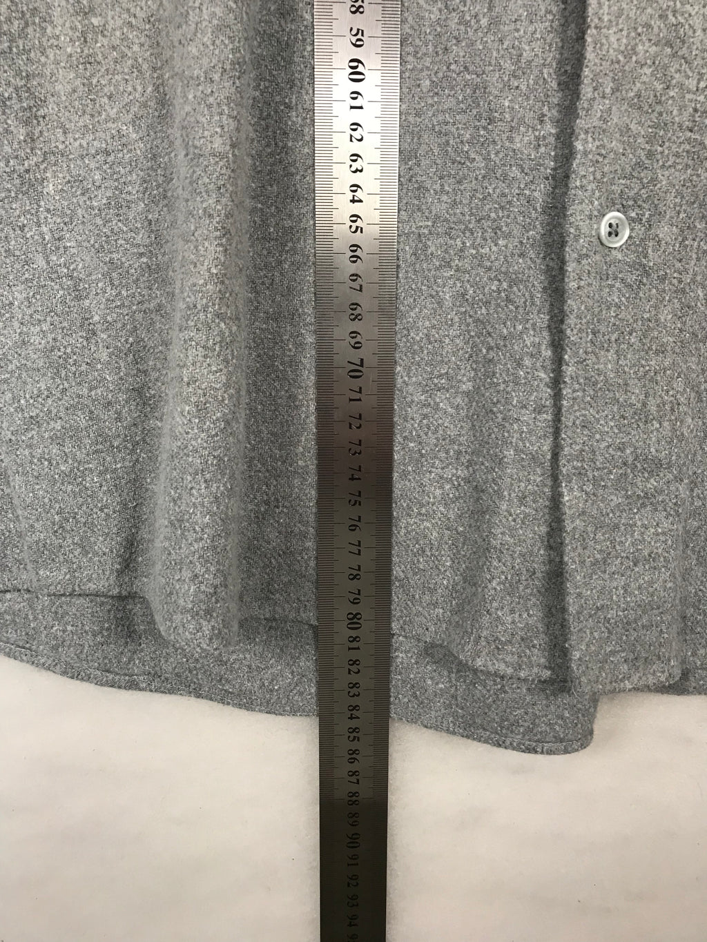 Camicia Vintage Donna Grigia Oversize