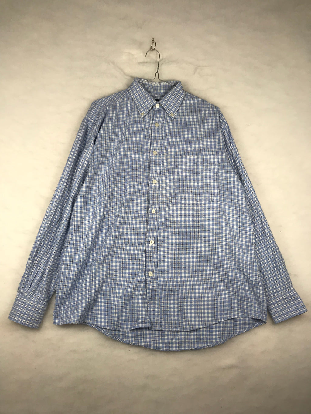 Camicia Vintage Uomo a Quadretti Azzurri
