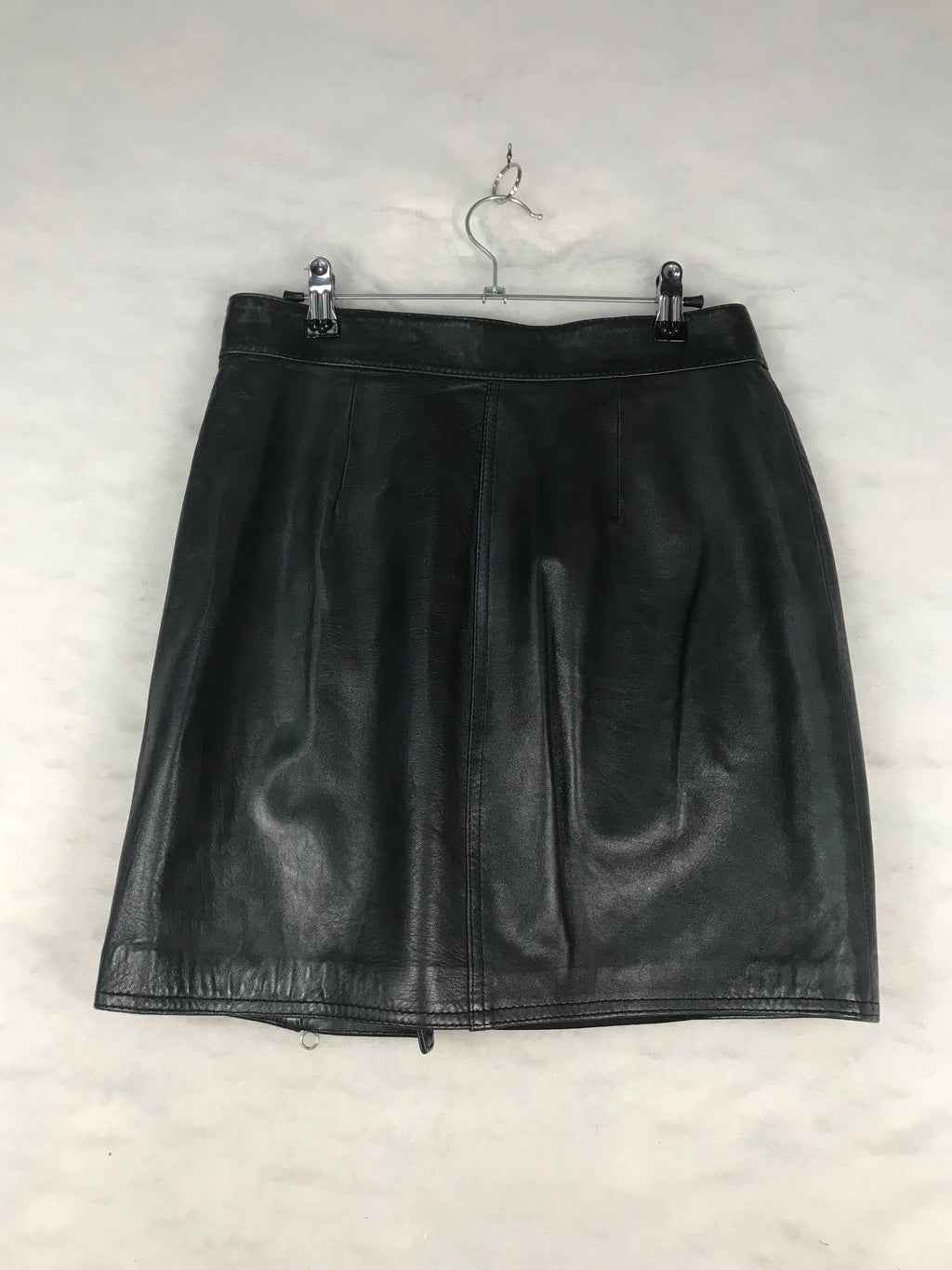 Gonna Vintage Donna in Pelle Nera Mini