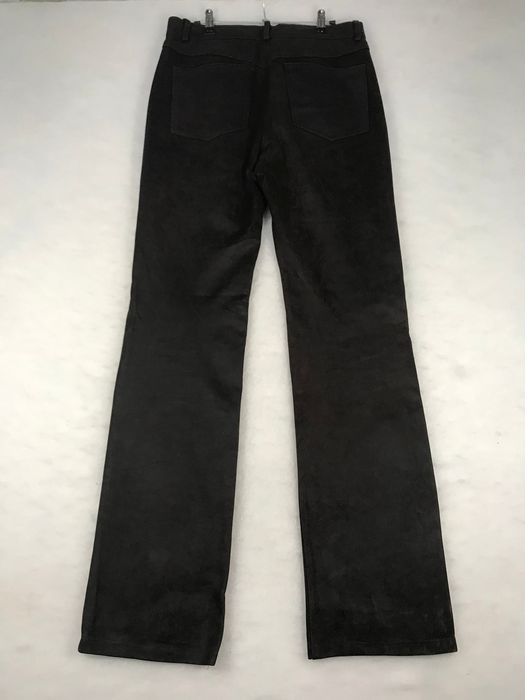 Pantaloni Vintage Uomo in Nabuk Nero