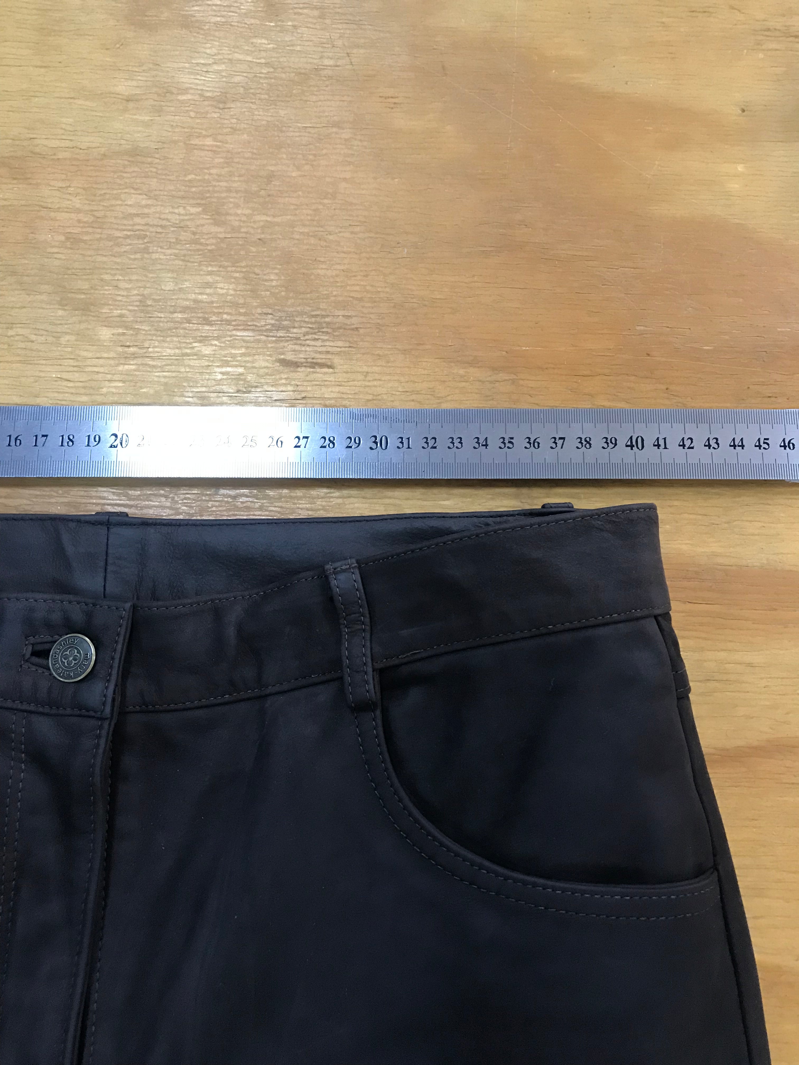 Pantaloni Vintage Uomo in Nabuk Nero
