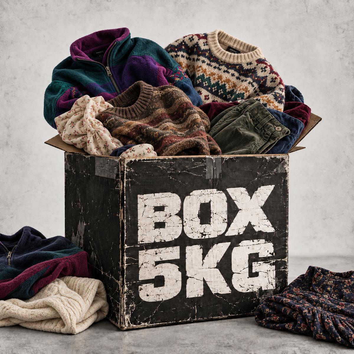 Box 5kg Abbigliamento VINTAGE Usato