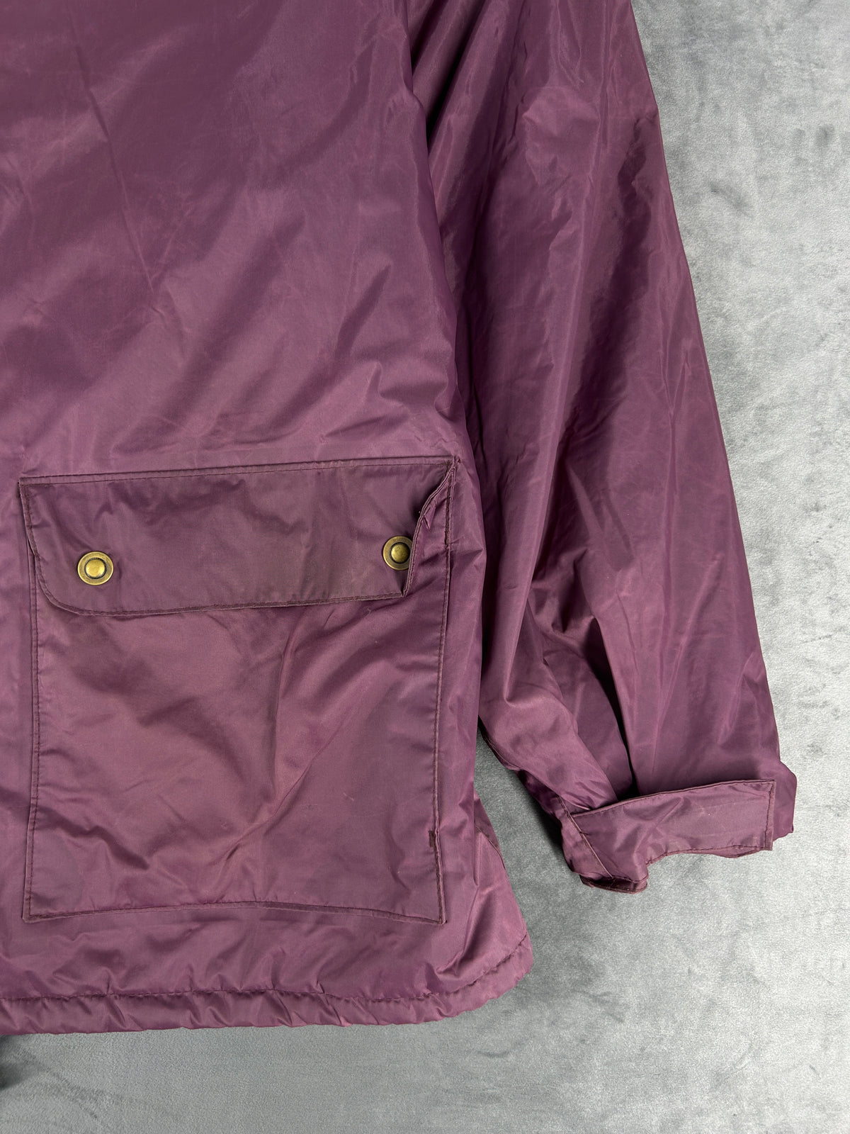 Giacca imbottita bordeaux con collo in velluto Vent d'Orage vintage – Uomo Taglia L