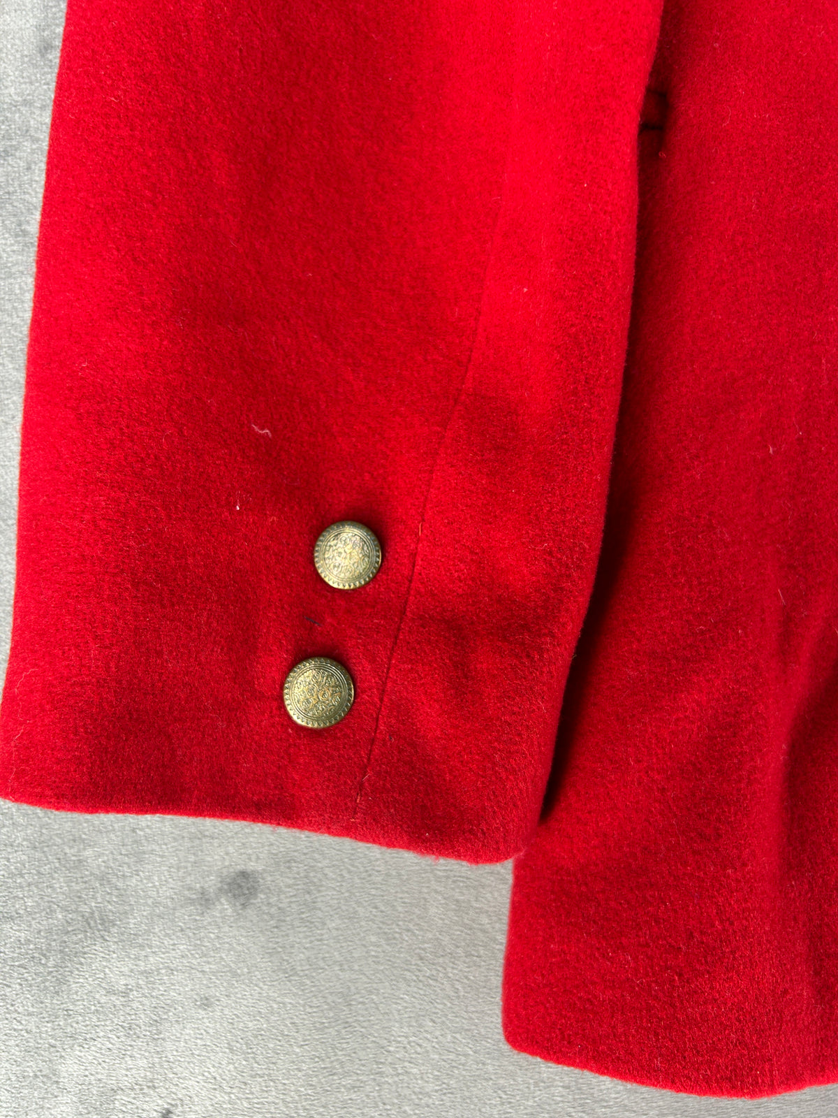 Blazer rosso in lana e cashmere vintage – Donna Taglia M (IT 42)
