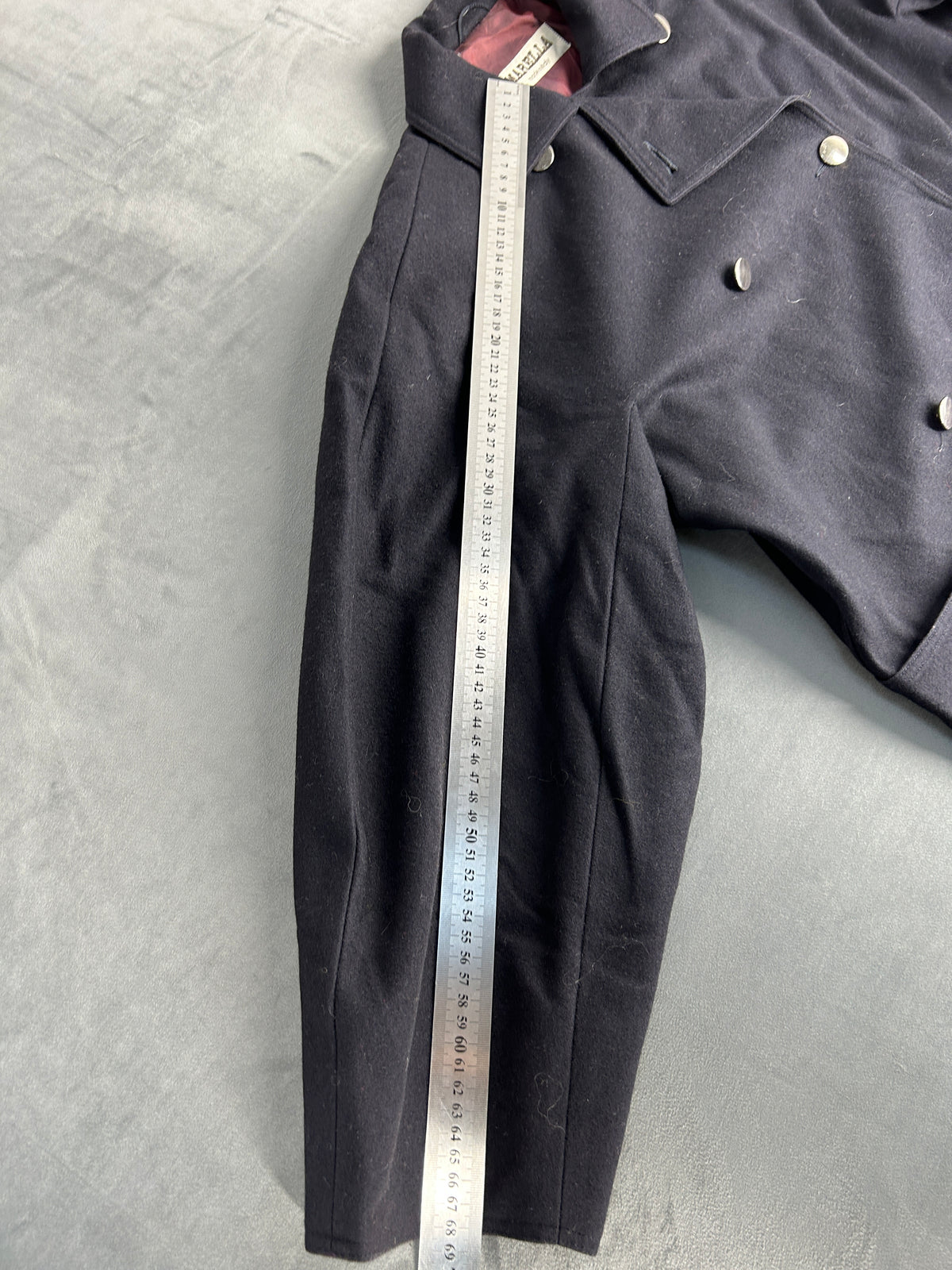 Caban corto in lana blu navy Marella vintage – Donna Taglia L