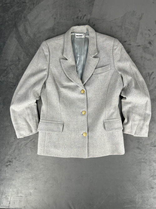 Blazer grigio in lana Monia vintage – Donna Taglia M