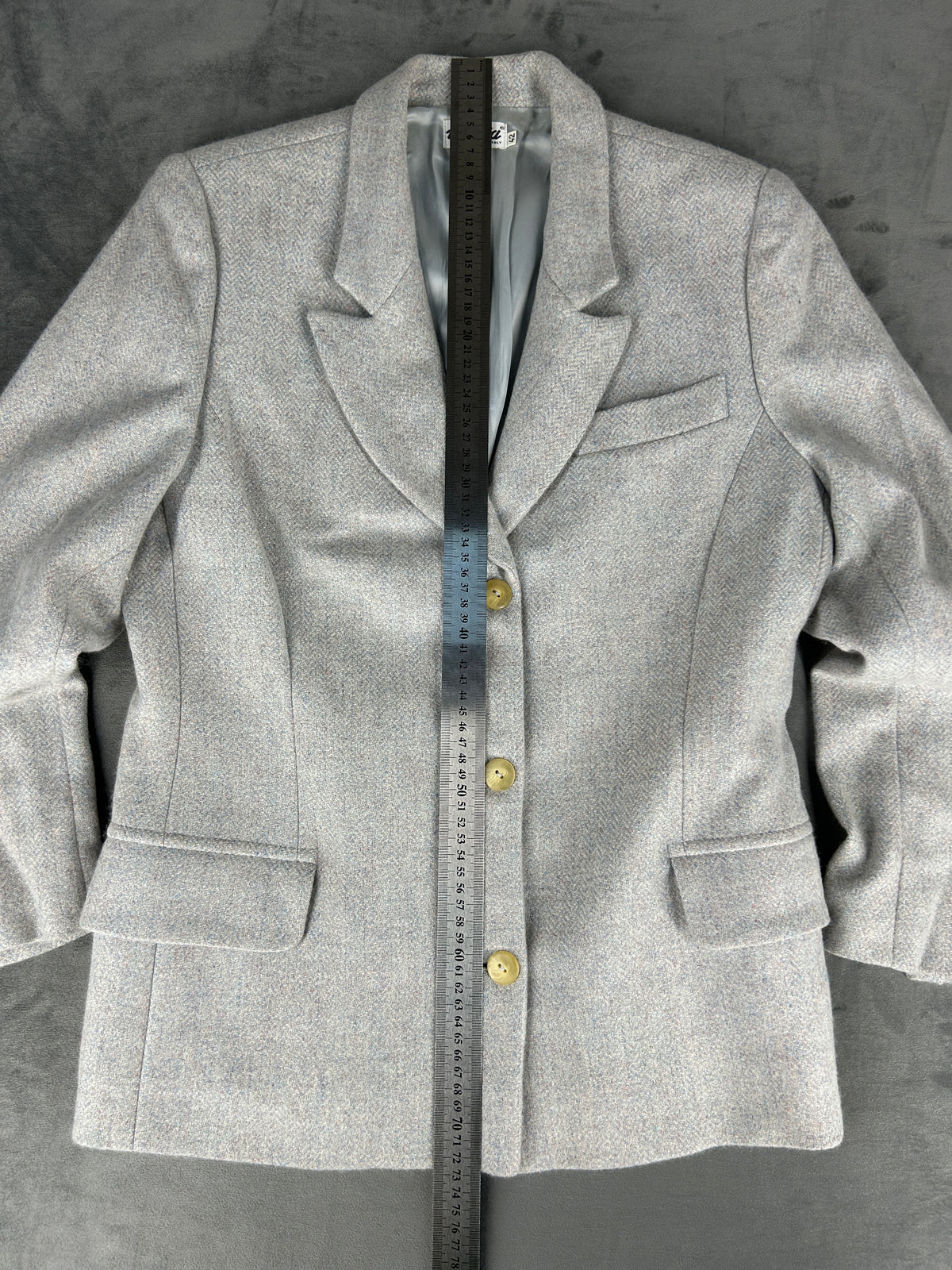Blazer grigio in lana Monia vintage – Donna Taglia M