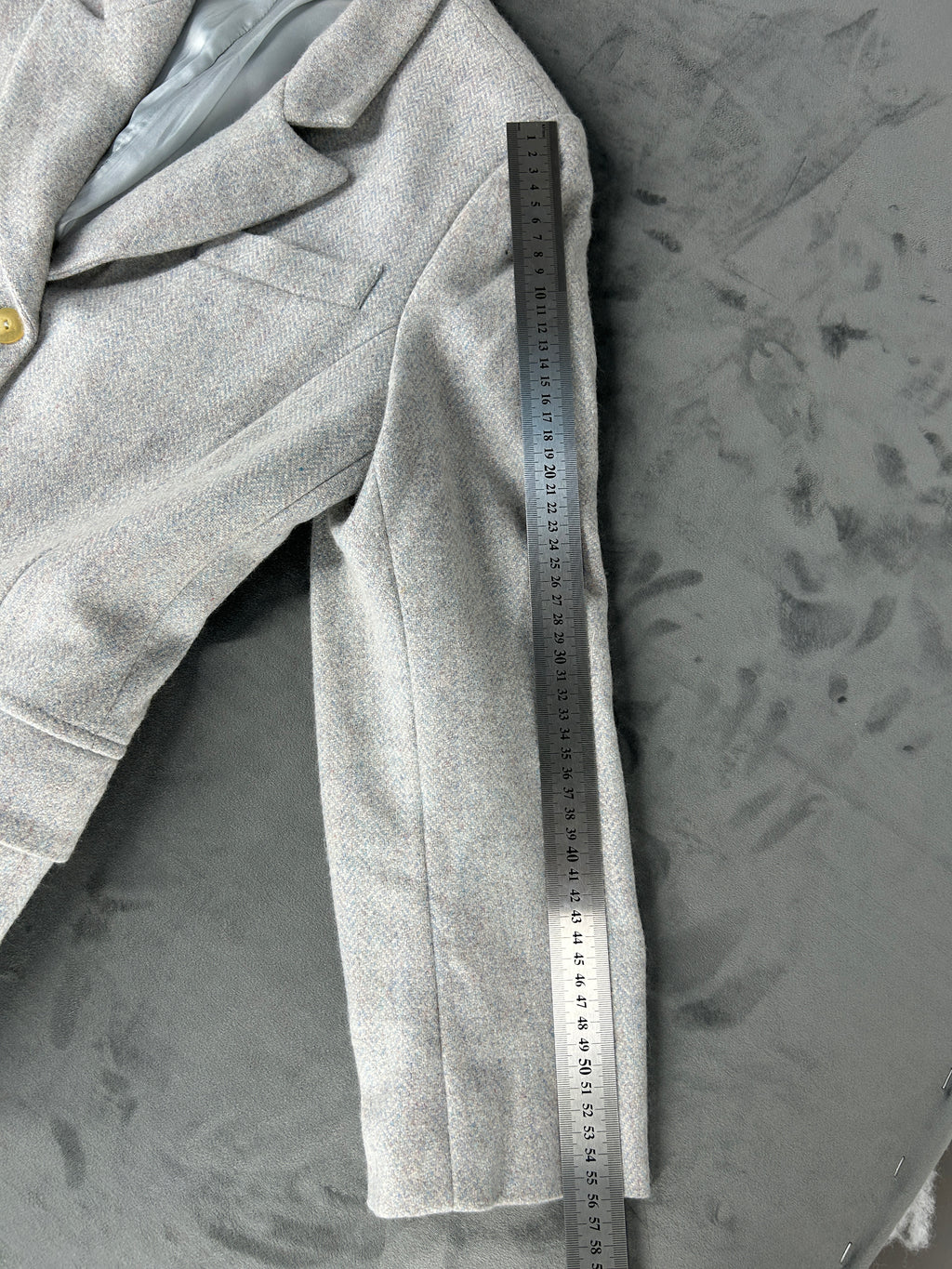 Blazer grigio in lana Monia vintage – Donna Taglia M