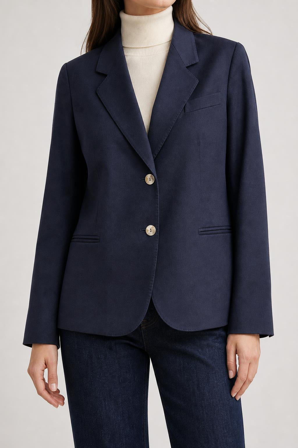 Blazer blu navy Glamer vintage – Donna Taglia L