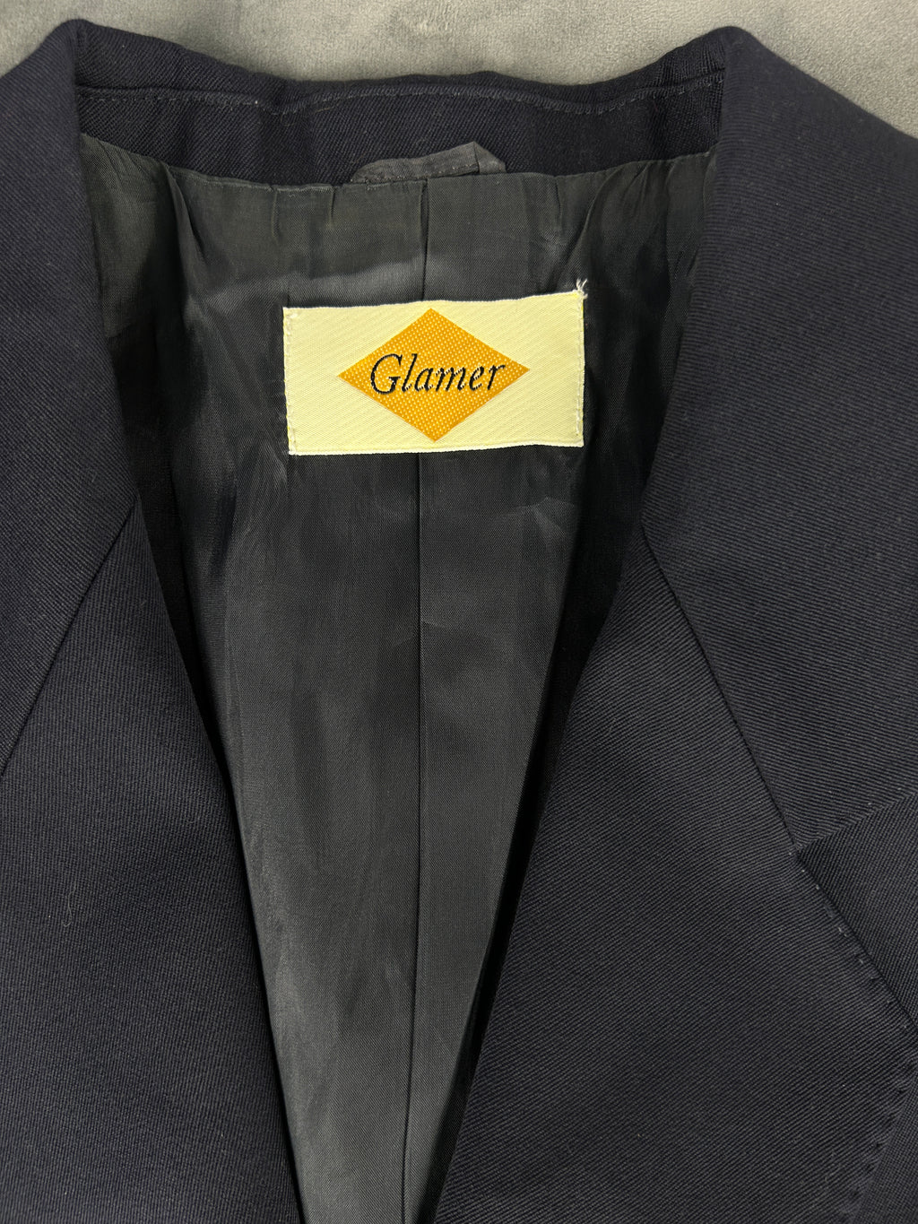 Blazer blu navy Glamer vintage – Donna Taglia L