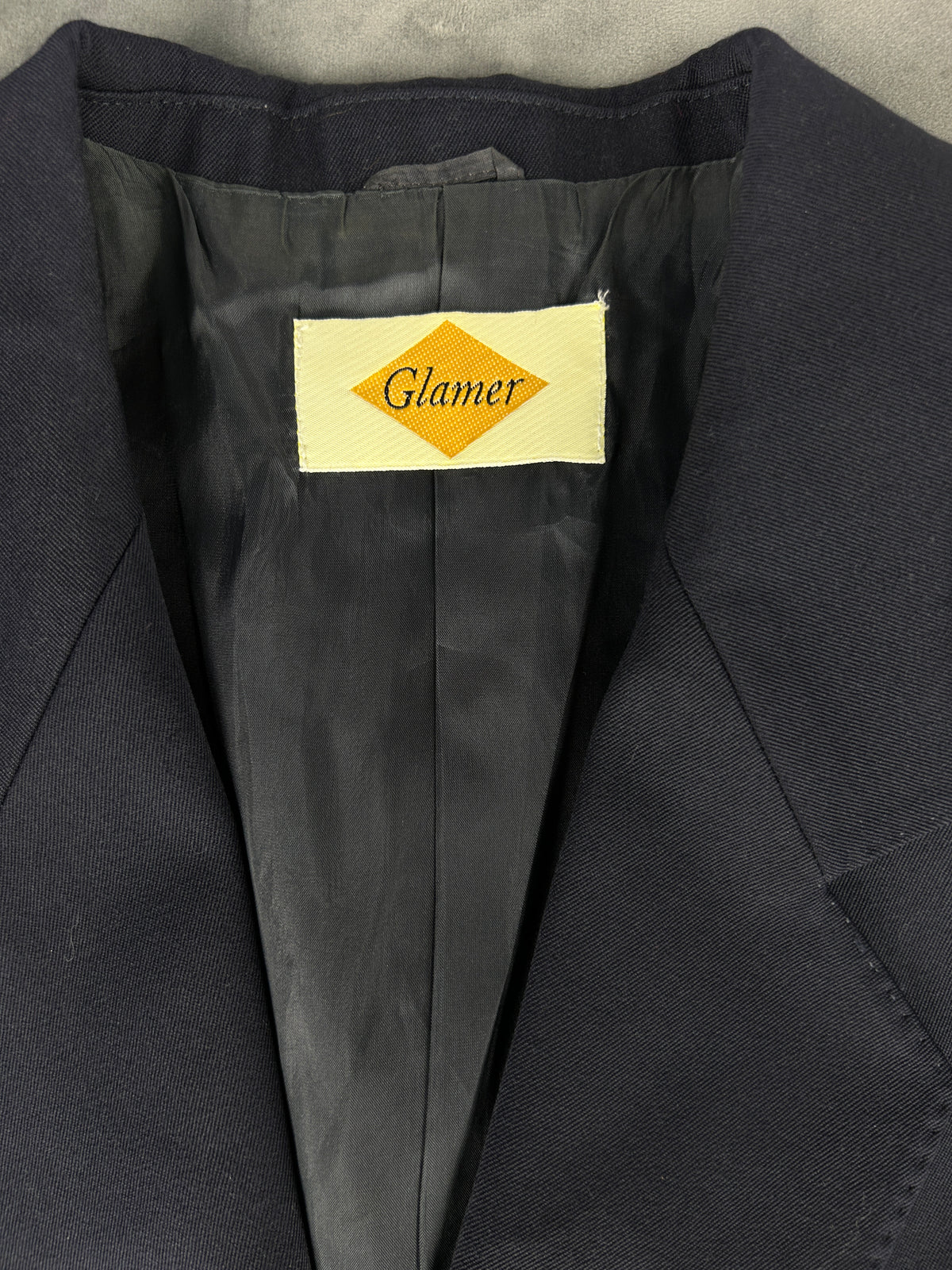 Blazer blu navy Glamer vintage – Donna Taglia L