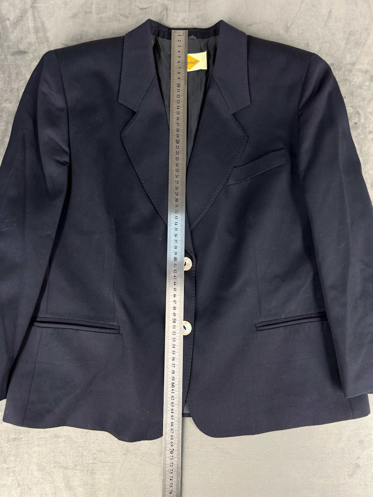 Blazer blu navy Glamer vintage – Donna Taglia L