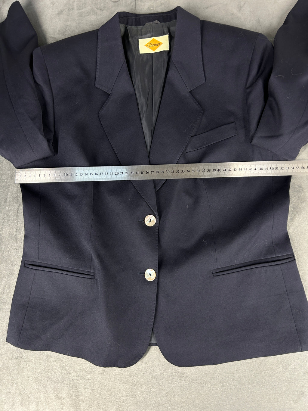 Blazer blu navy Glamer vintage – Donna Taglia L