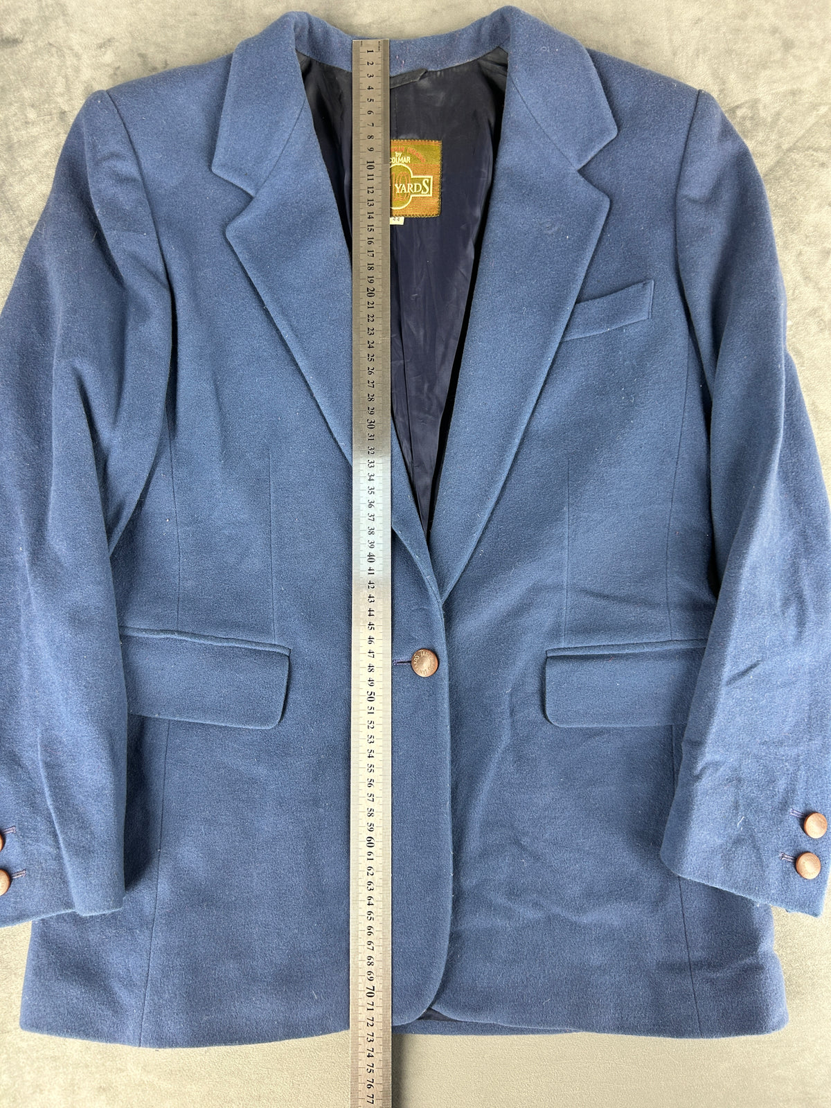 Blazer azzurro in lana Ten Yards vintage – Donna Taglia L (IT 44)