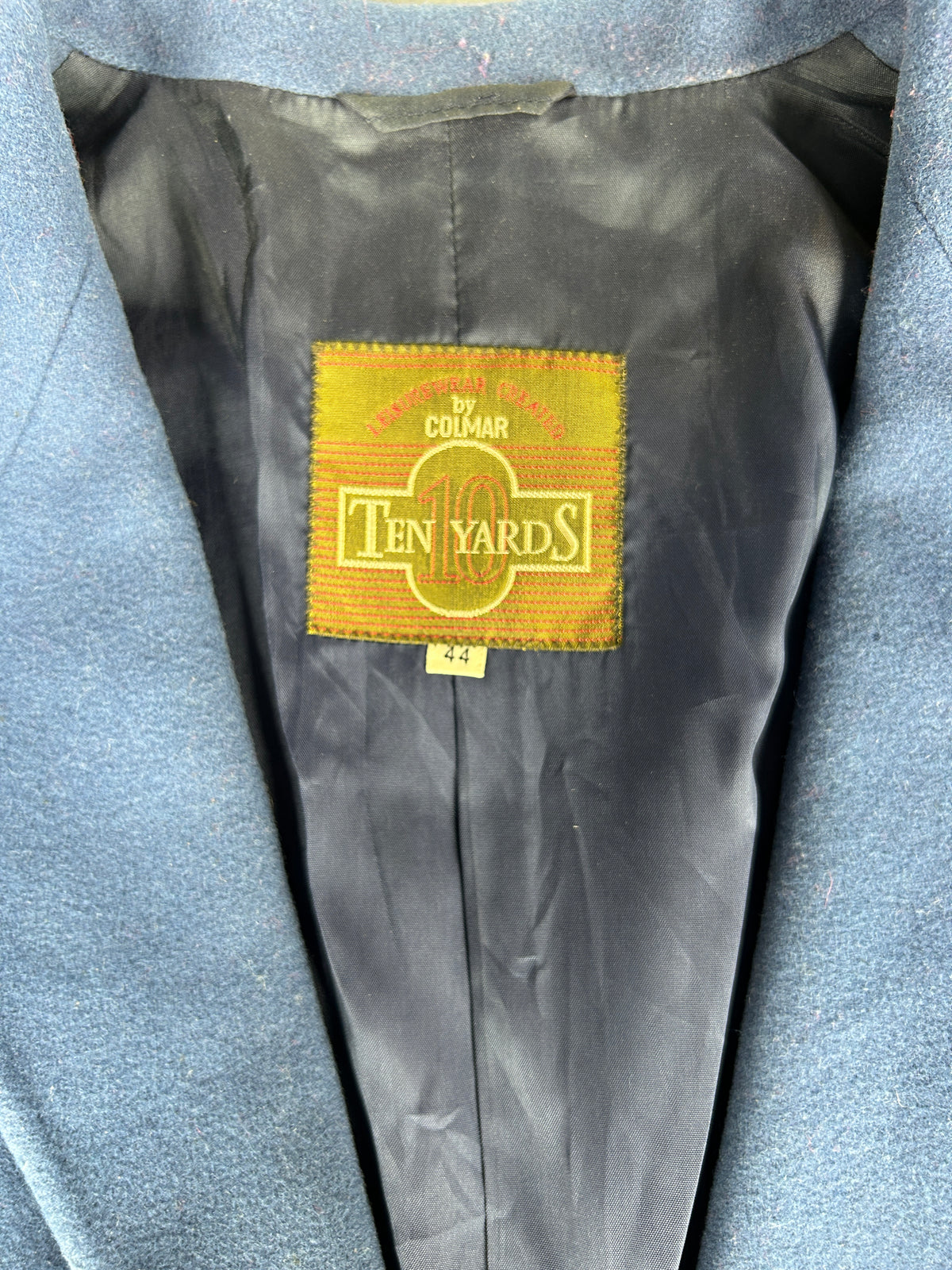 Blazer azzurro in lana Ten Yards vintage – Donna Taglia L (IT 44)