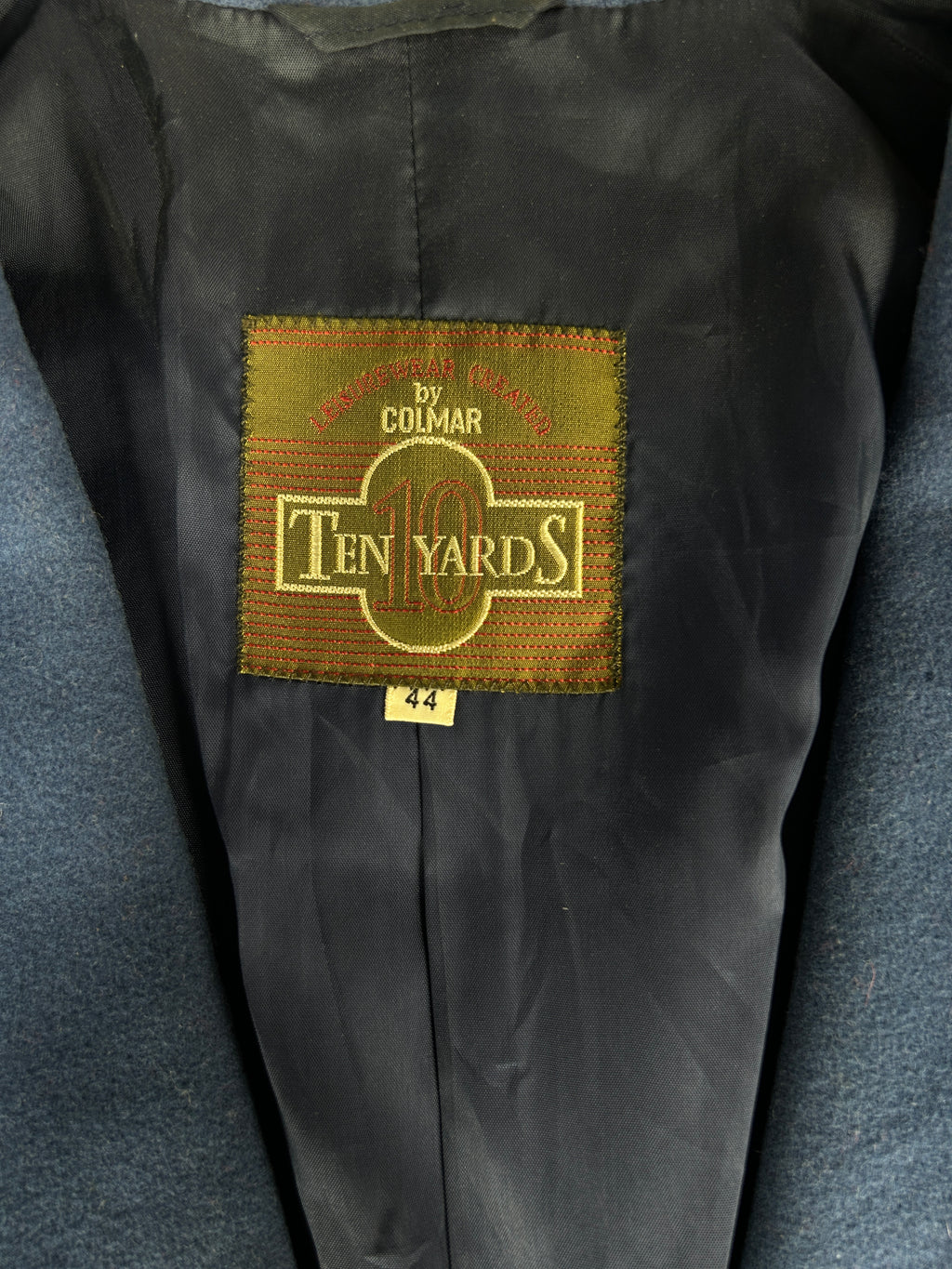 Blazer azzurro in lana Ten Yards vintage – Donna Taglia L (IT 44)