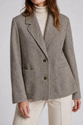 Blazer in lana tweed marrone vintage – Donna Taglia L