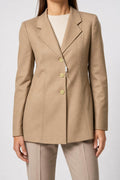Giacca lunga cammello vintage – Donna Taglia L