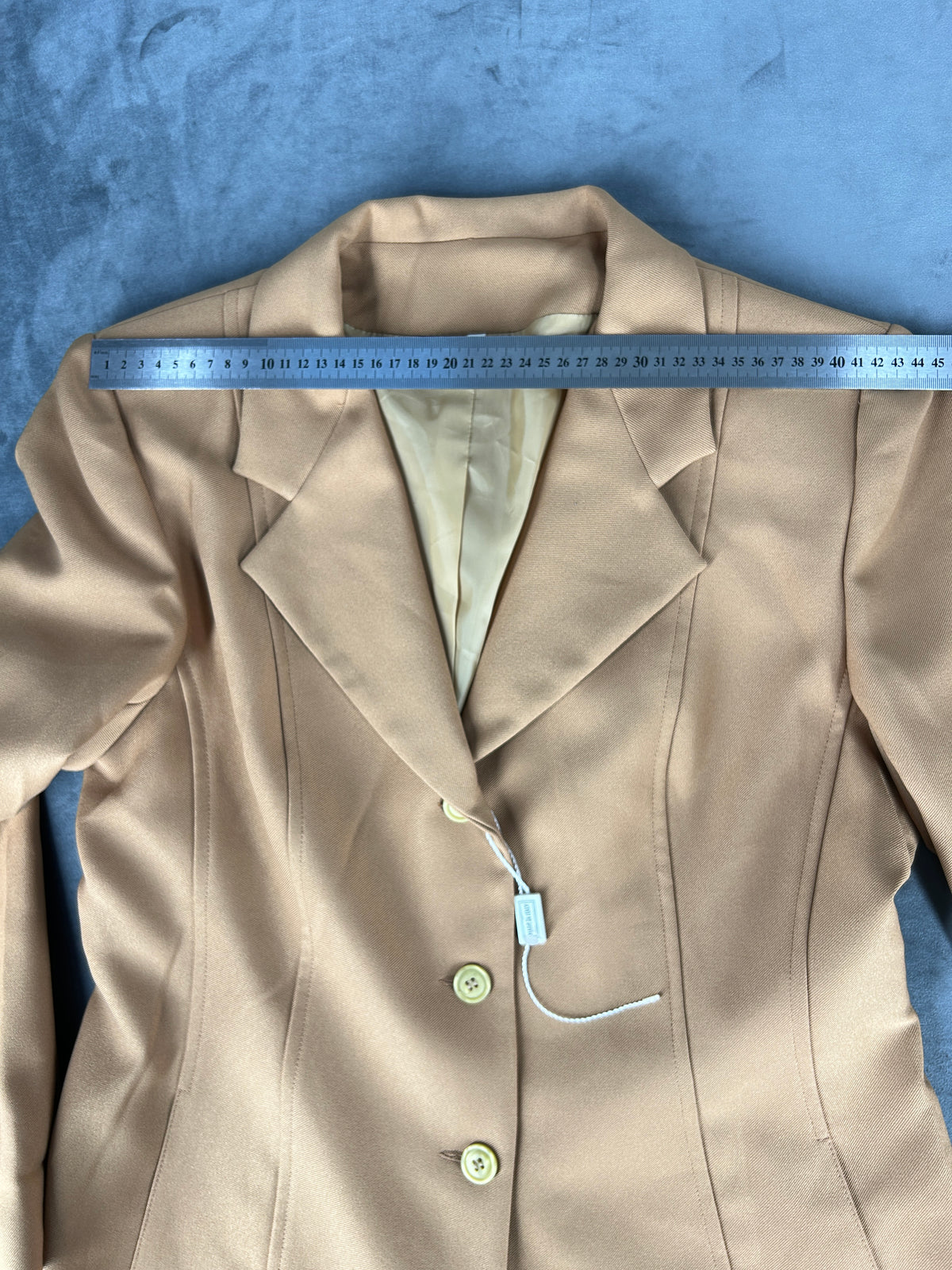 Giacca lunga cammello vintage – Donna Taglia L