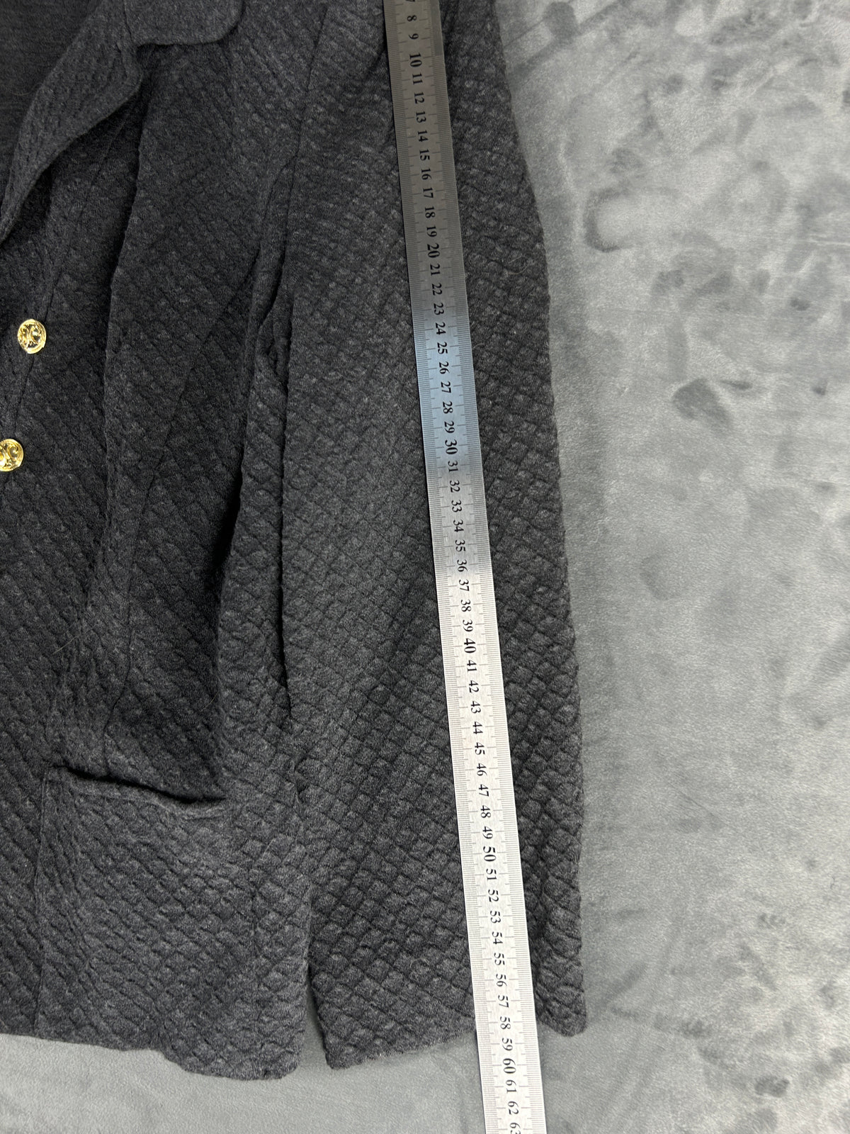 Blazer grigio in maglia doppiopetto Liolà vintage – Donna Taglia L